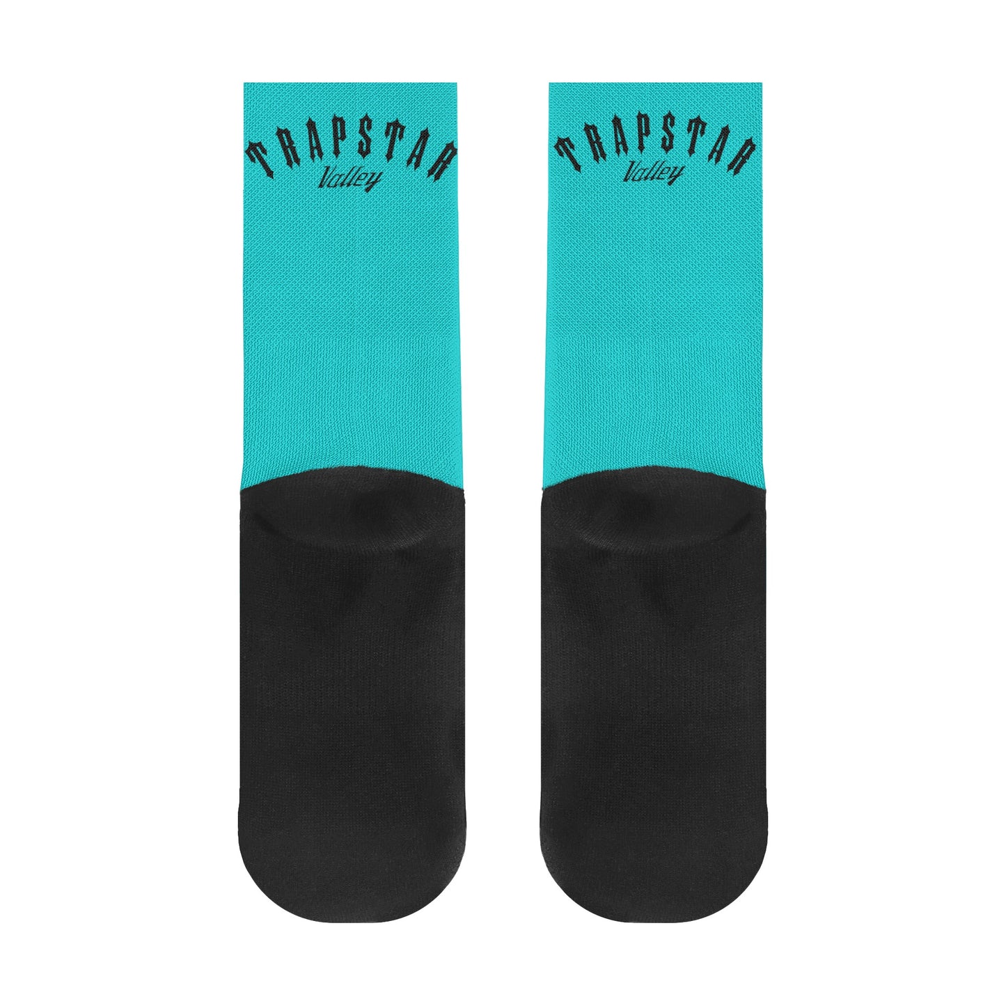 Trap Star Valley Turquoise/Black Crew Socks