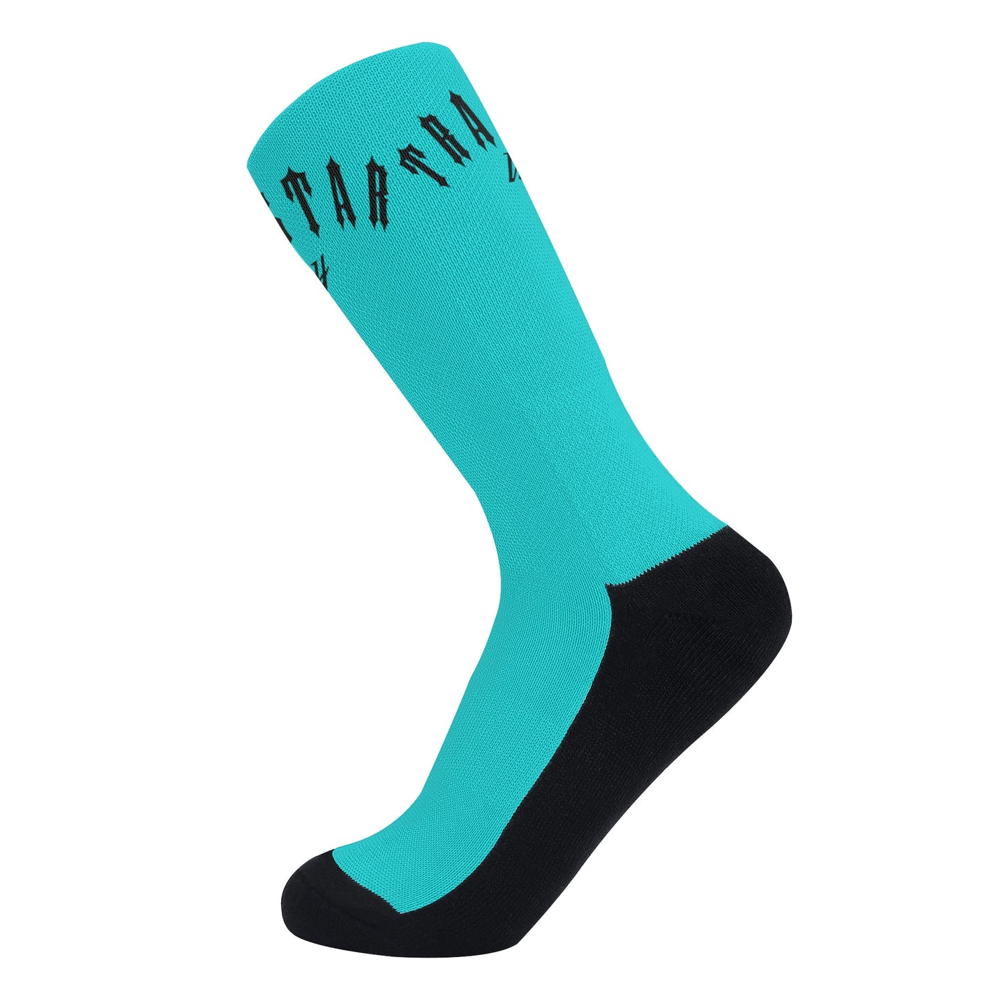 Trap Star Valley Turquoise/Black Crew Socks