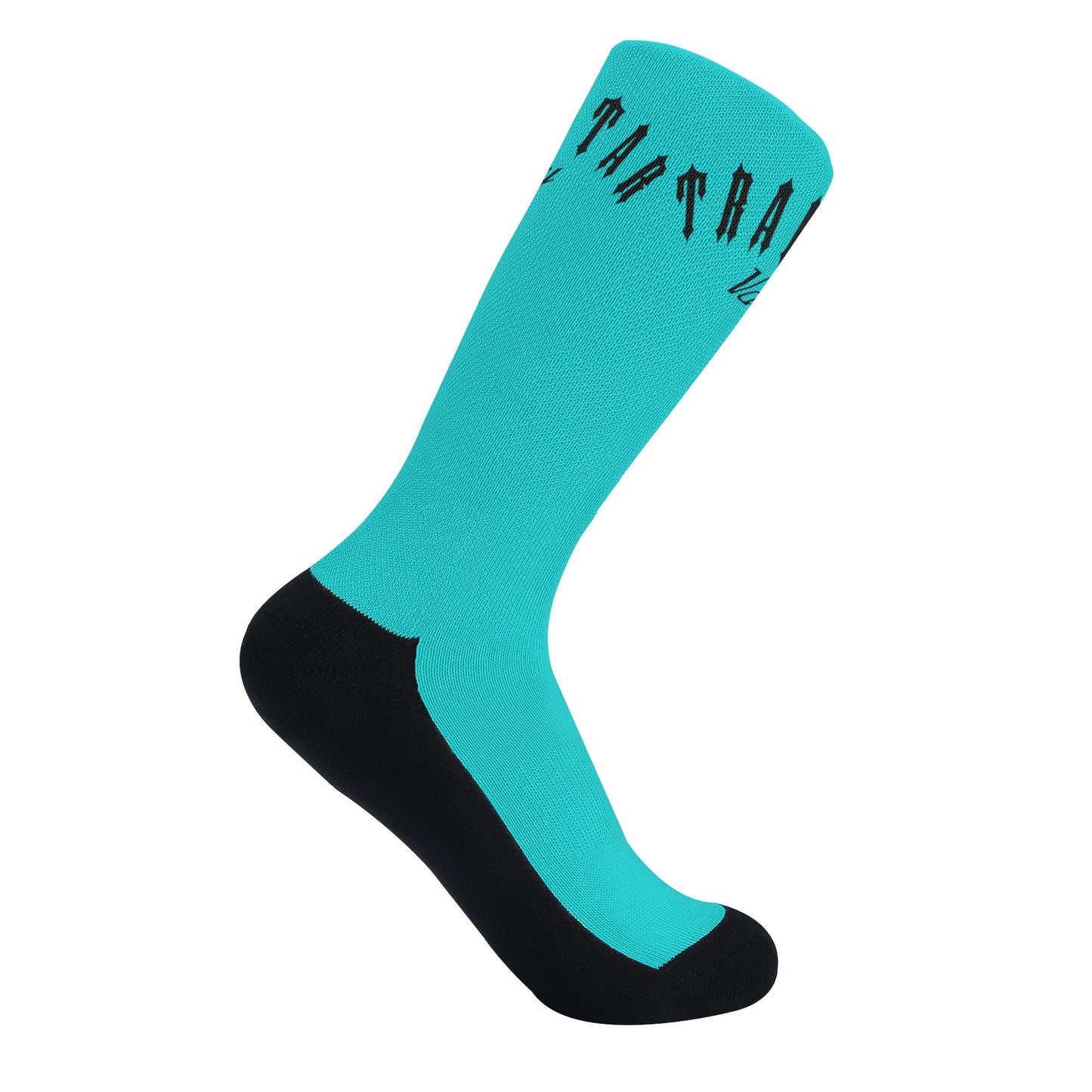 Trap Star Valley Turquoise/Black Crew Socks