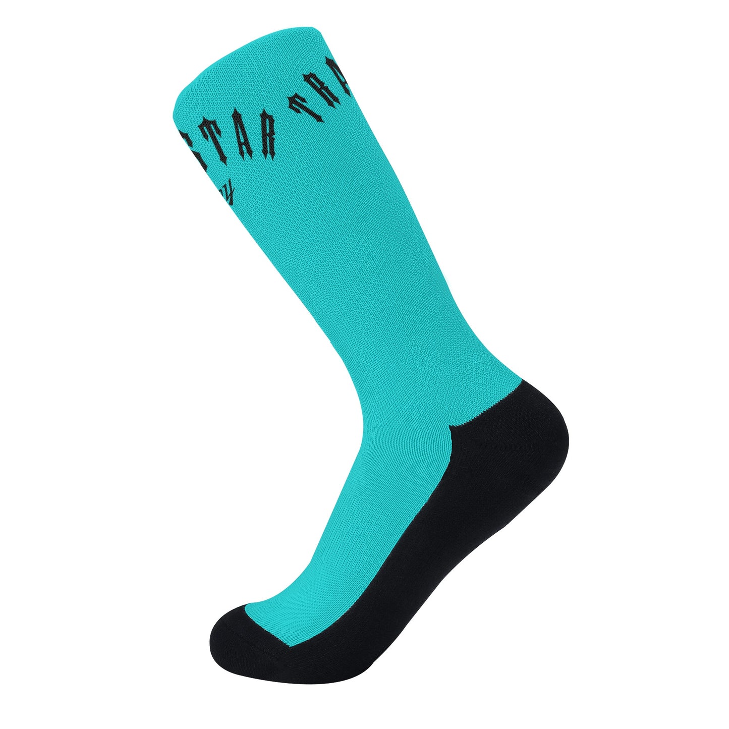 Trap Star Valley Turquoise/Black Crew Socks