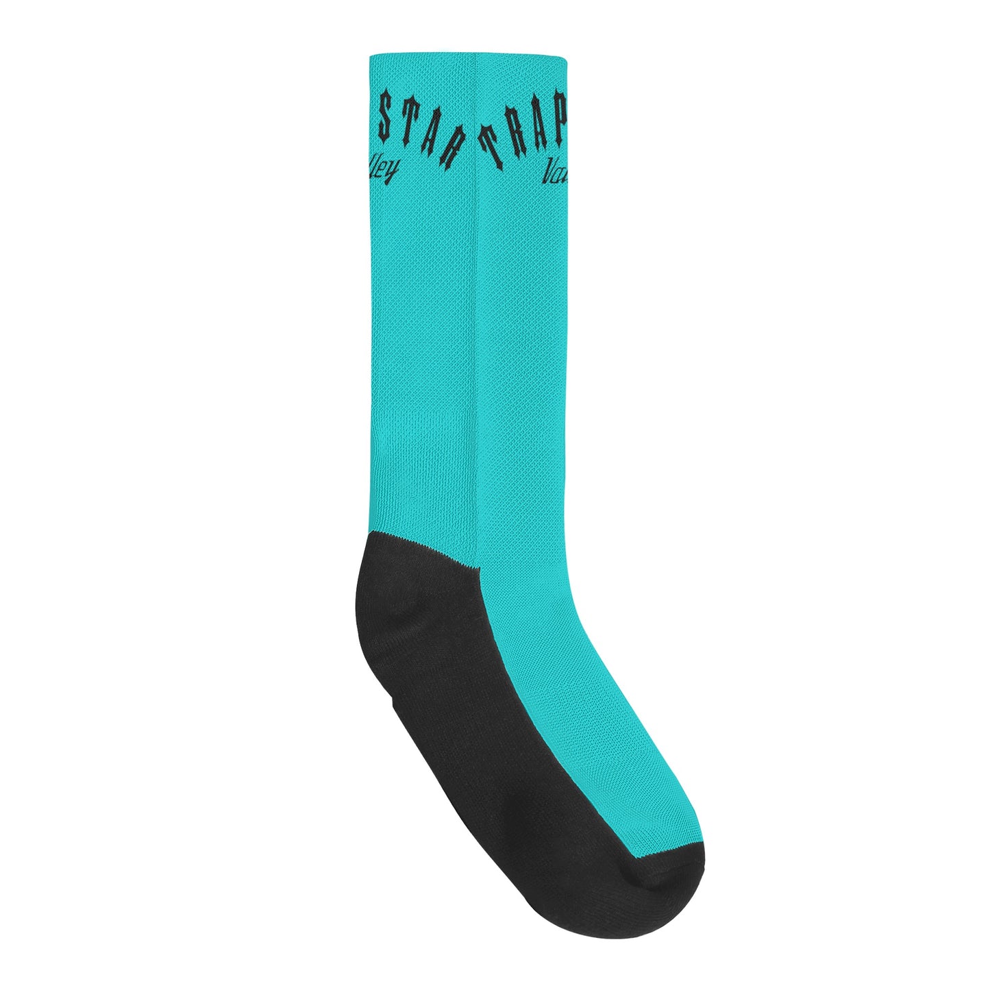 Trap Star Valley Turquoise/Black Crew Socks