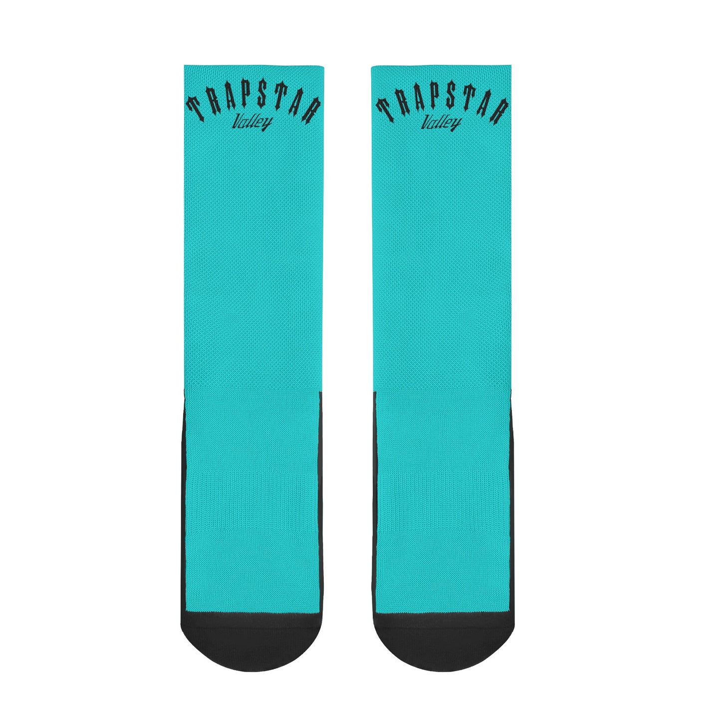 Trap Star Valley Turquoise/Black Crew Socks