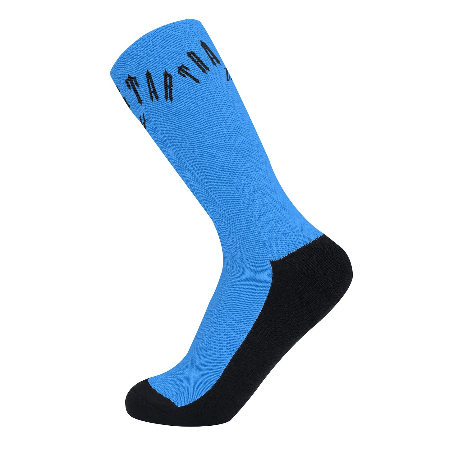 Trap Star Valley Blue/Black Crew Socks