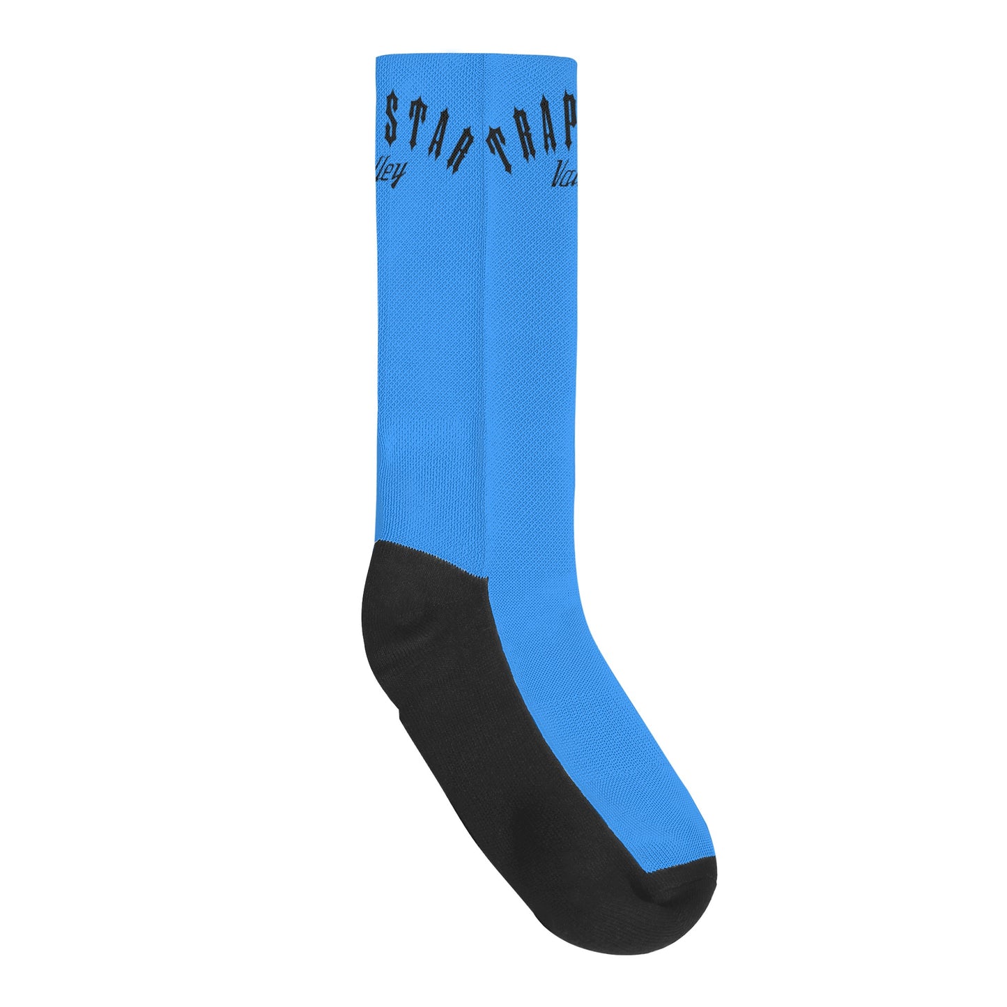 Trap Star Valley Blue/Black Crew Socks