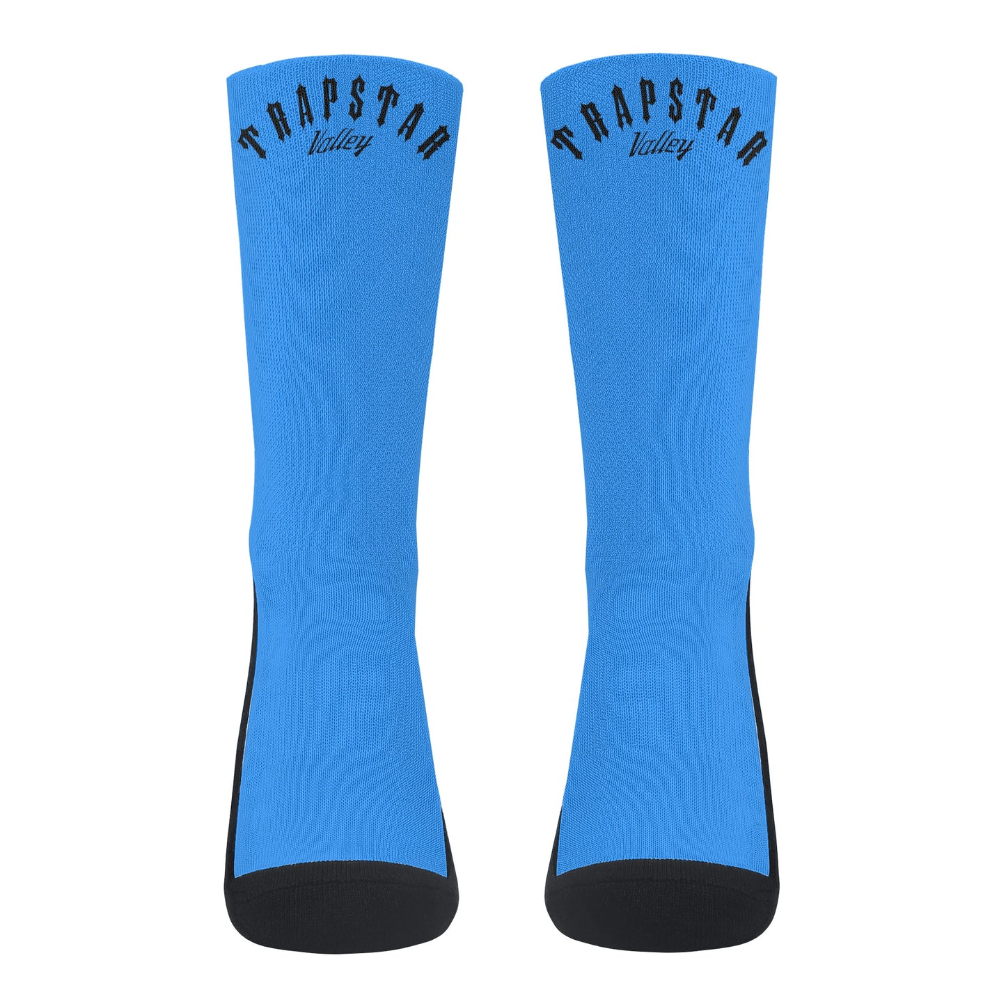 Trap Star Valley Blue/Black Crew Socks