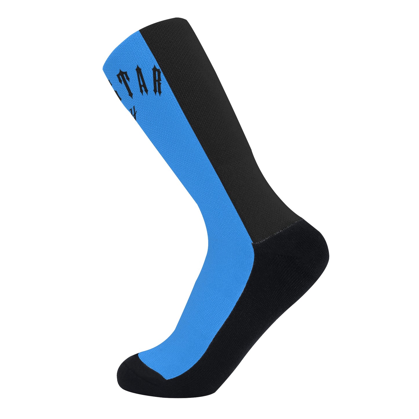 Trap Star Valley Blue/Black Crew Socks