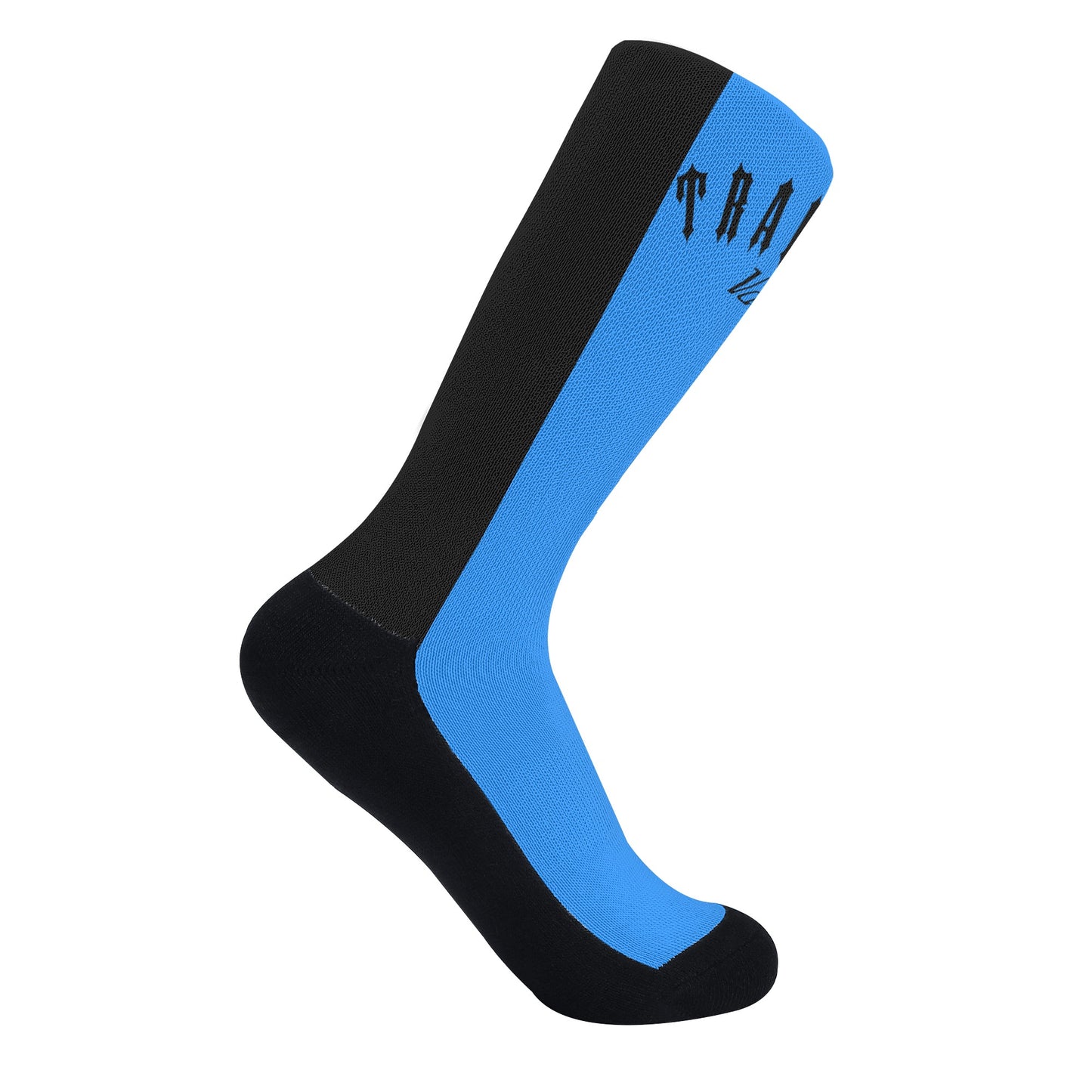 Trap Star Valley Blue/Black Crew Socks