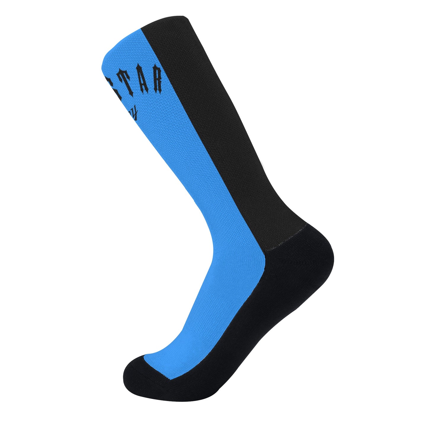 Trap Star Valley Blue/Black Crew Socks