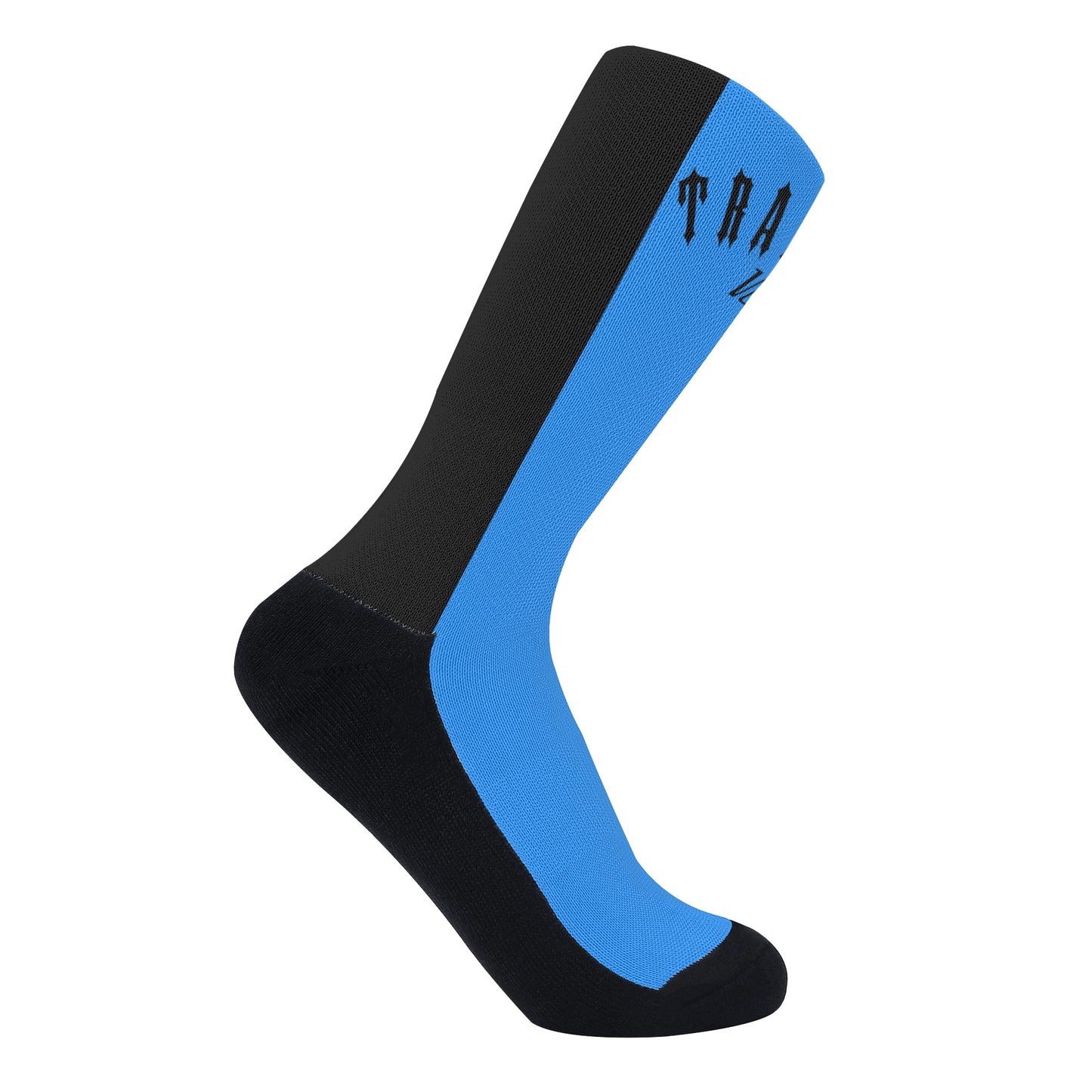 Trap Star Valley Blue/Black Crew Socks