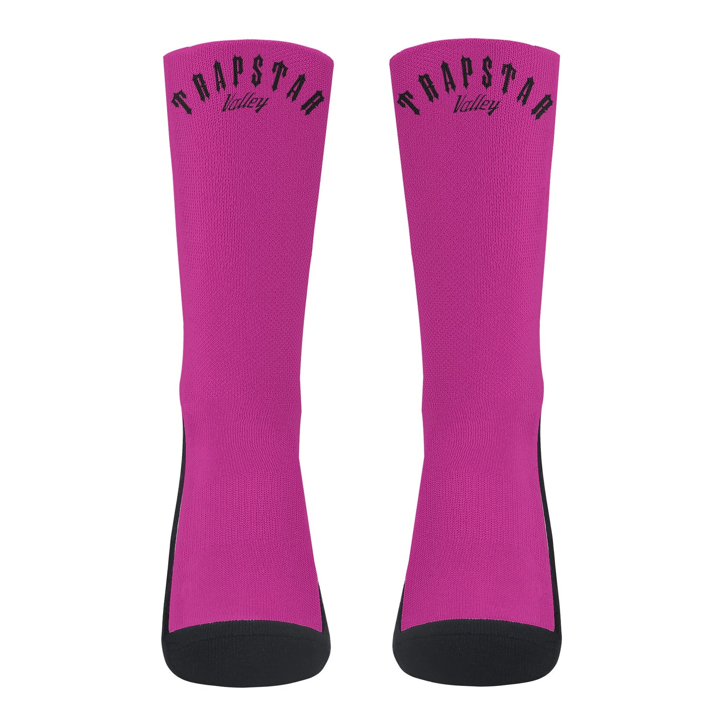 Trap Star Valley Purple/Black Crew Socks