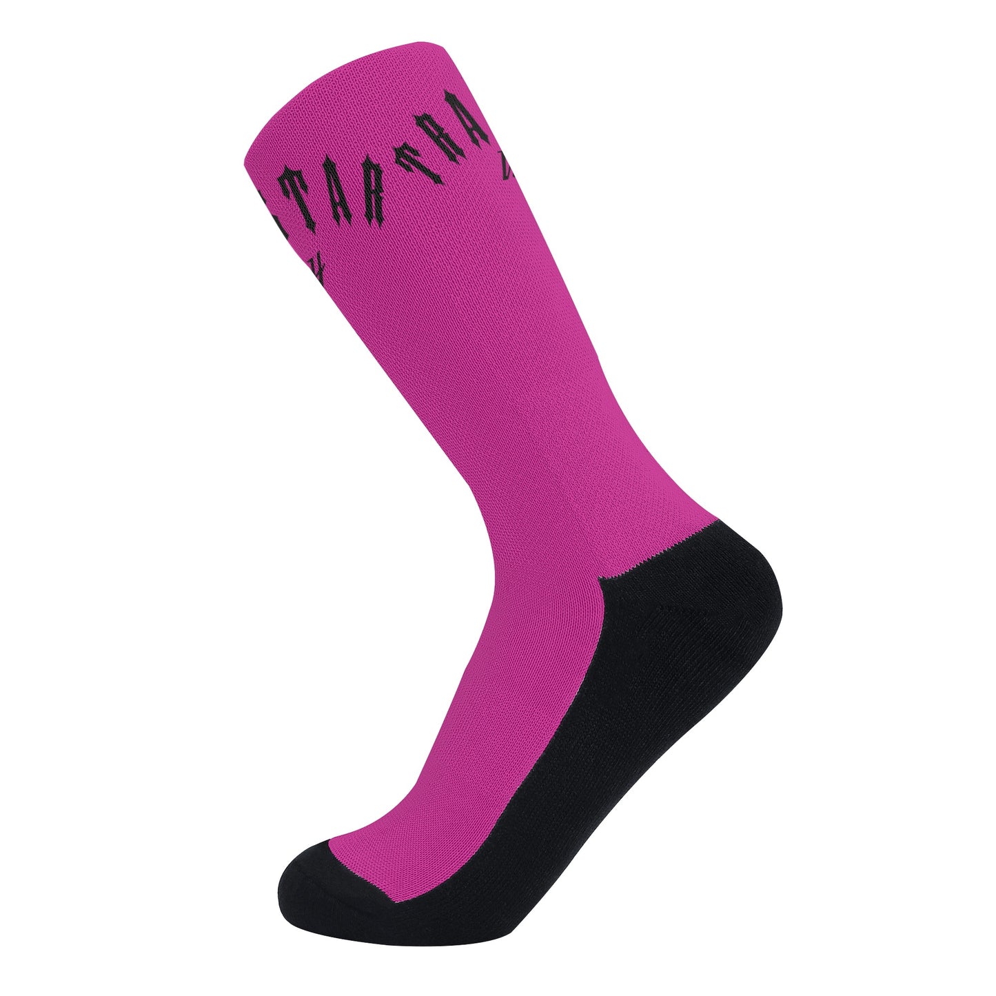 Trap Star Valley Purple/Black Crew Socks