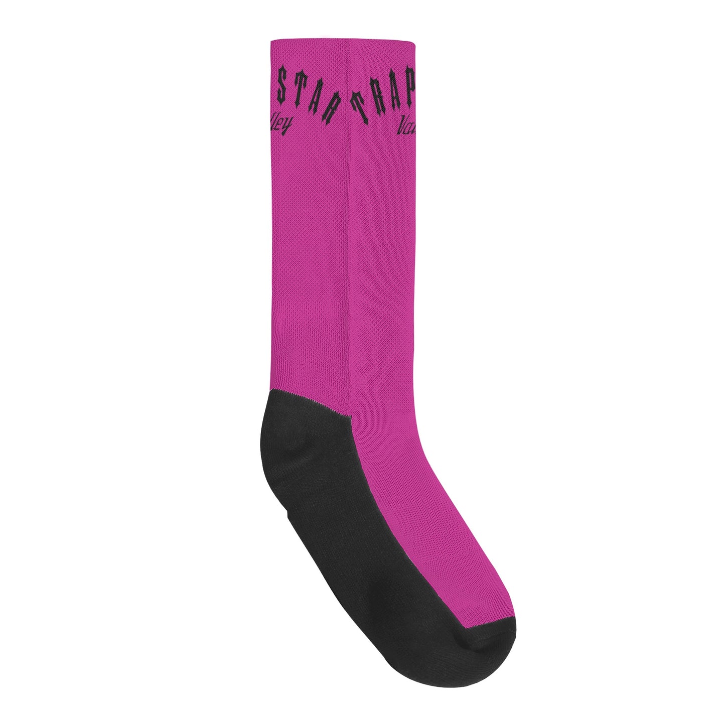 Trap Star Valley Purple/Black Crew Socks