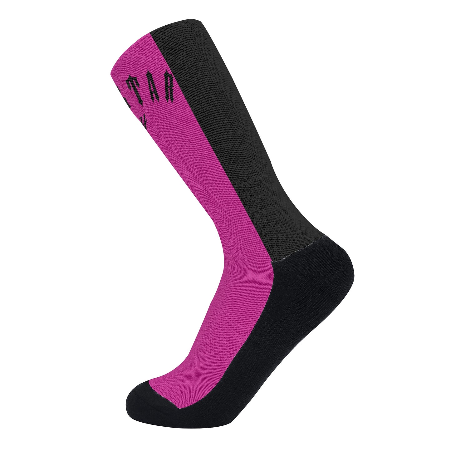 Trap Star Valley Purple/Black Crew Socks