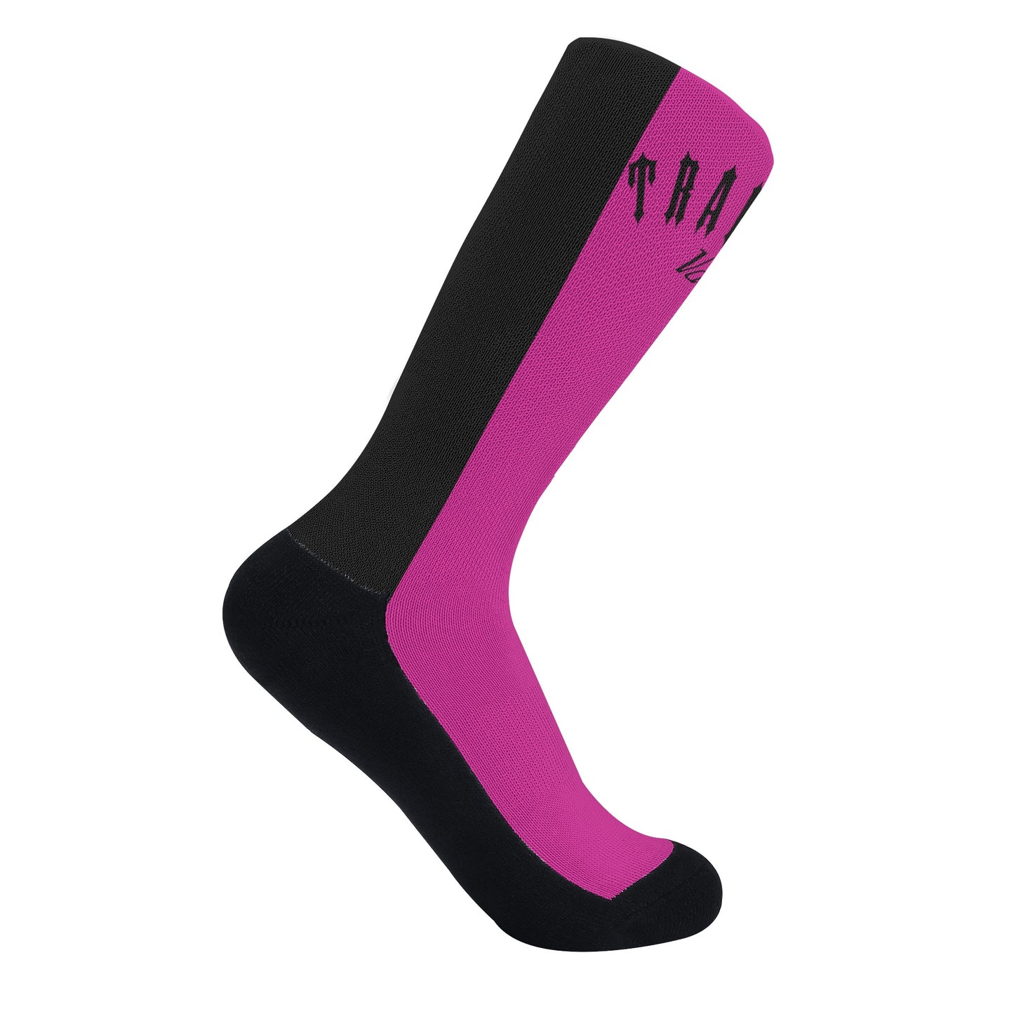 Trap Star Valley Purple/Black Crew Socks