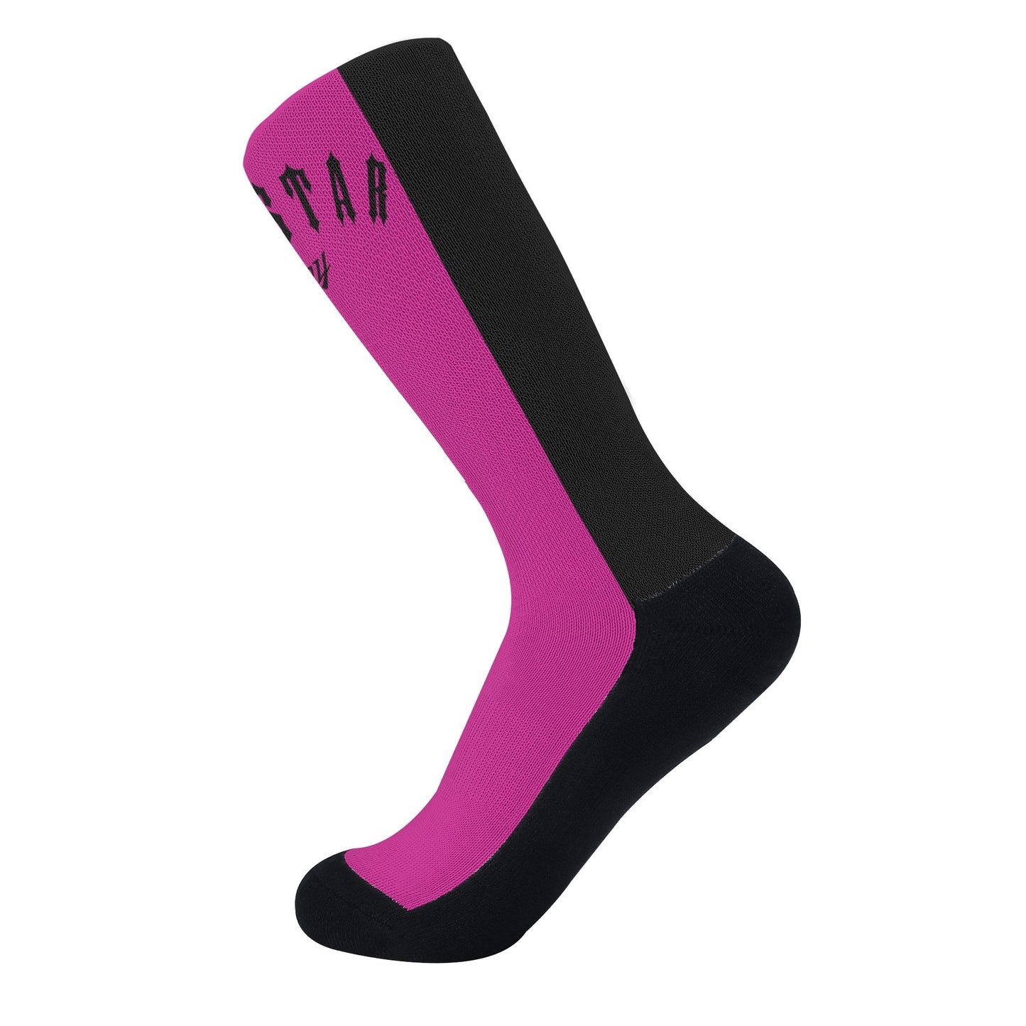 Trap Star Valley Purple/Black Crew Socks