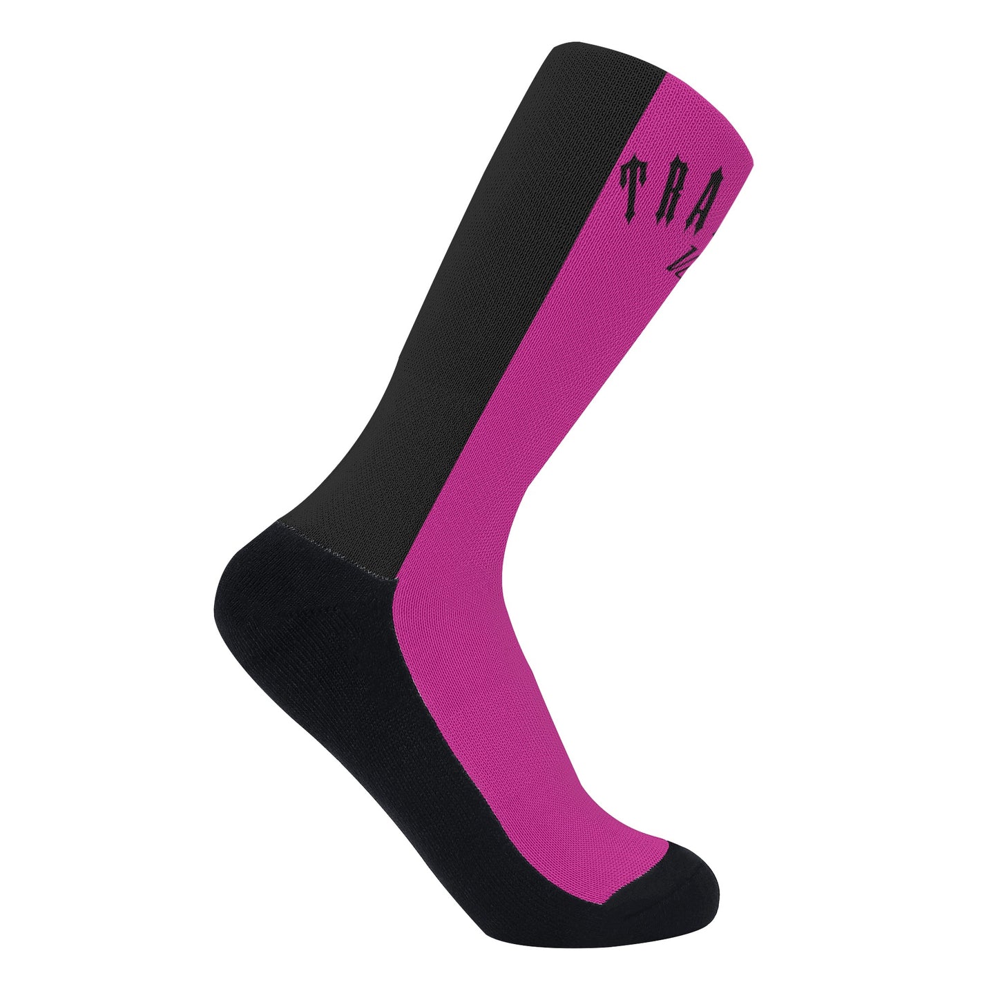 Trap Star Valley Purple/Black Crew Socks