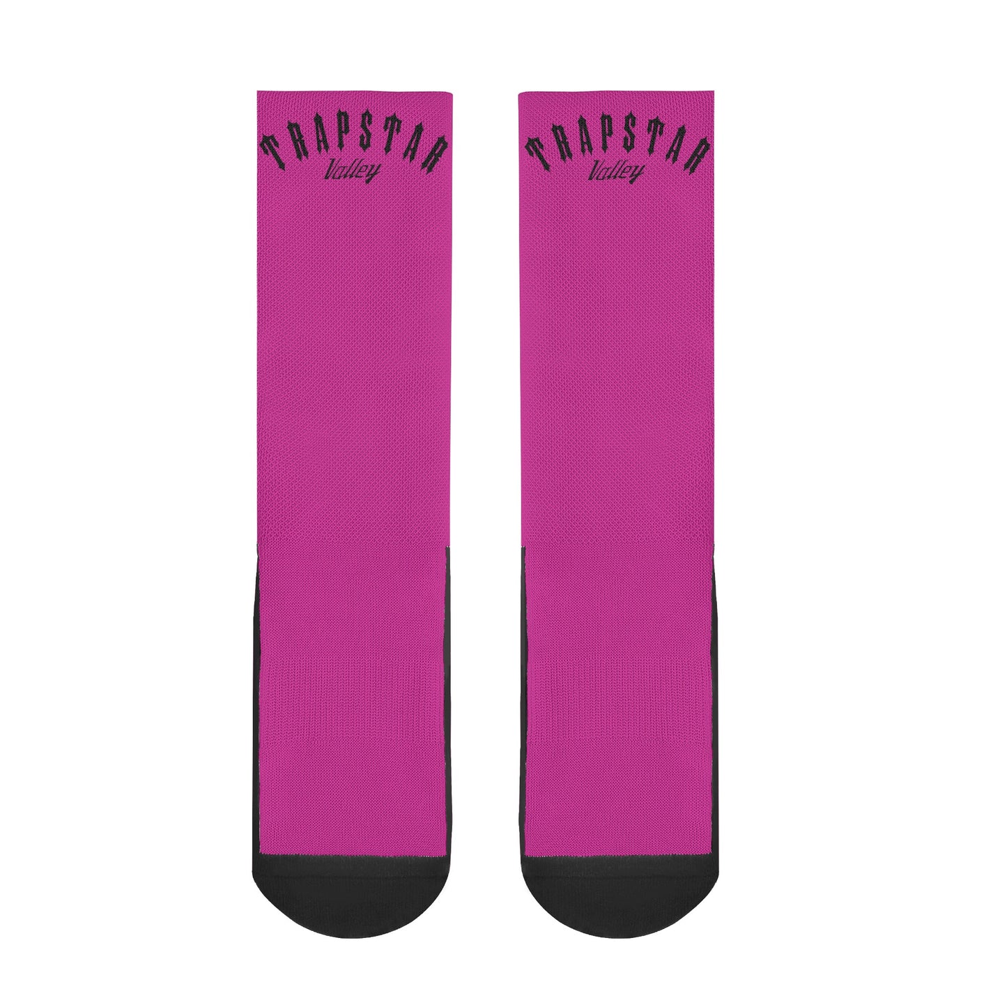 Trap Star Valley Purple/Black Crew Socks