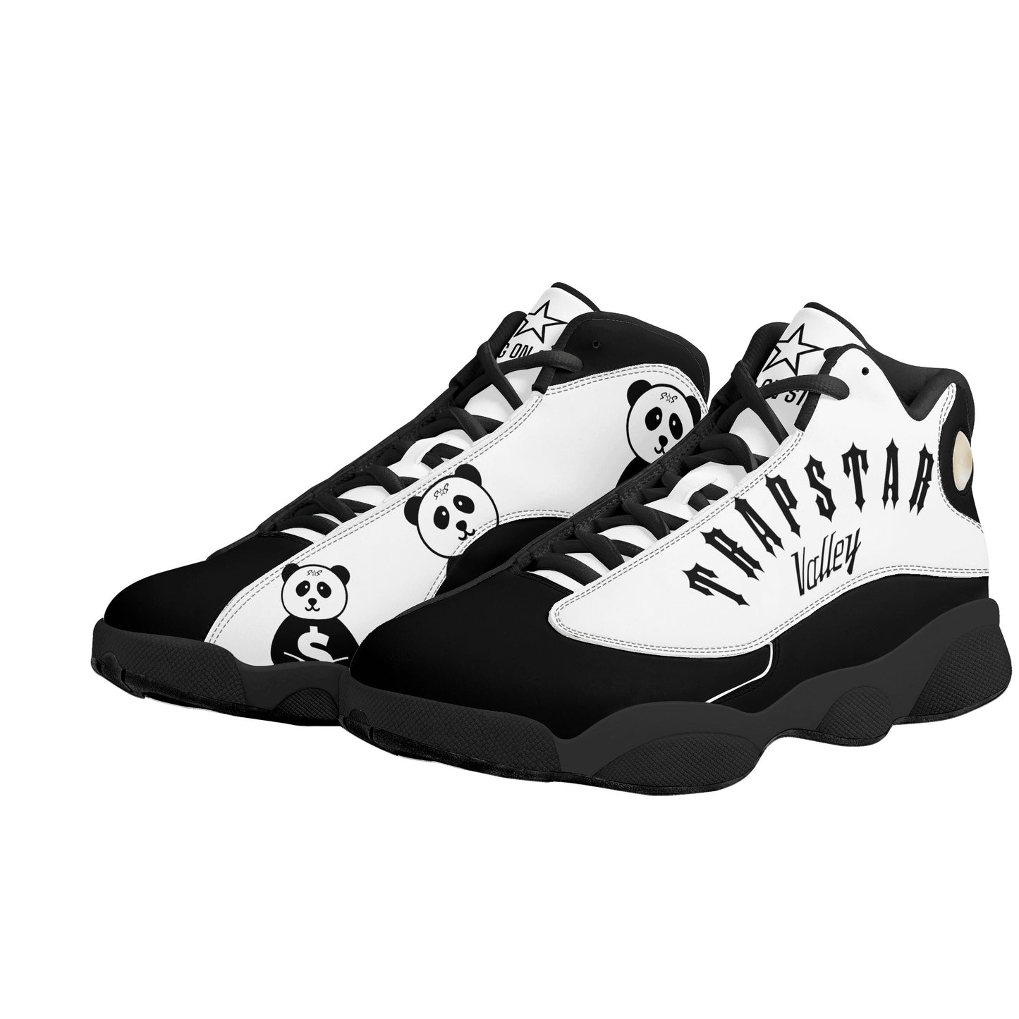 Trap Star Valley Panda 1.0 Black/White Mens Star Kicks