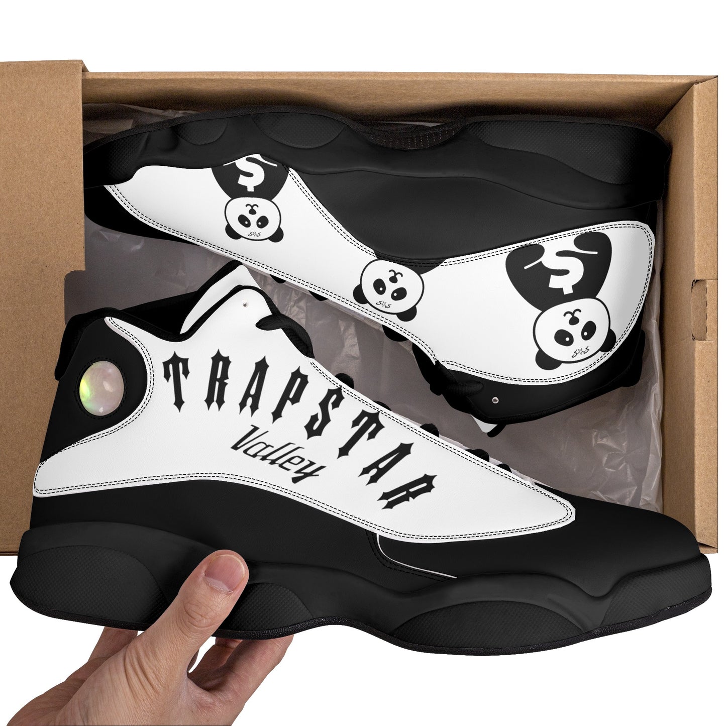 Trap Star Valley Panda 1.0 Black/White Mens Star Kicks