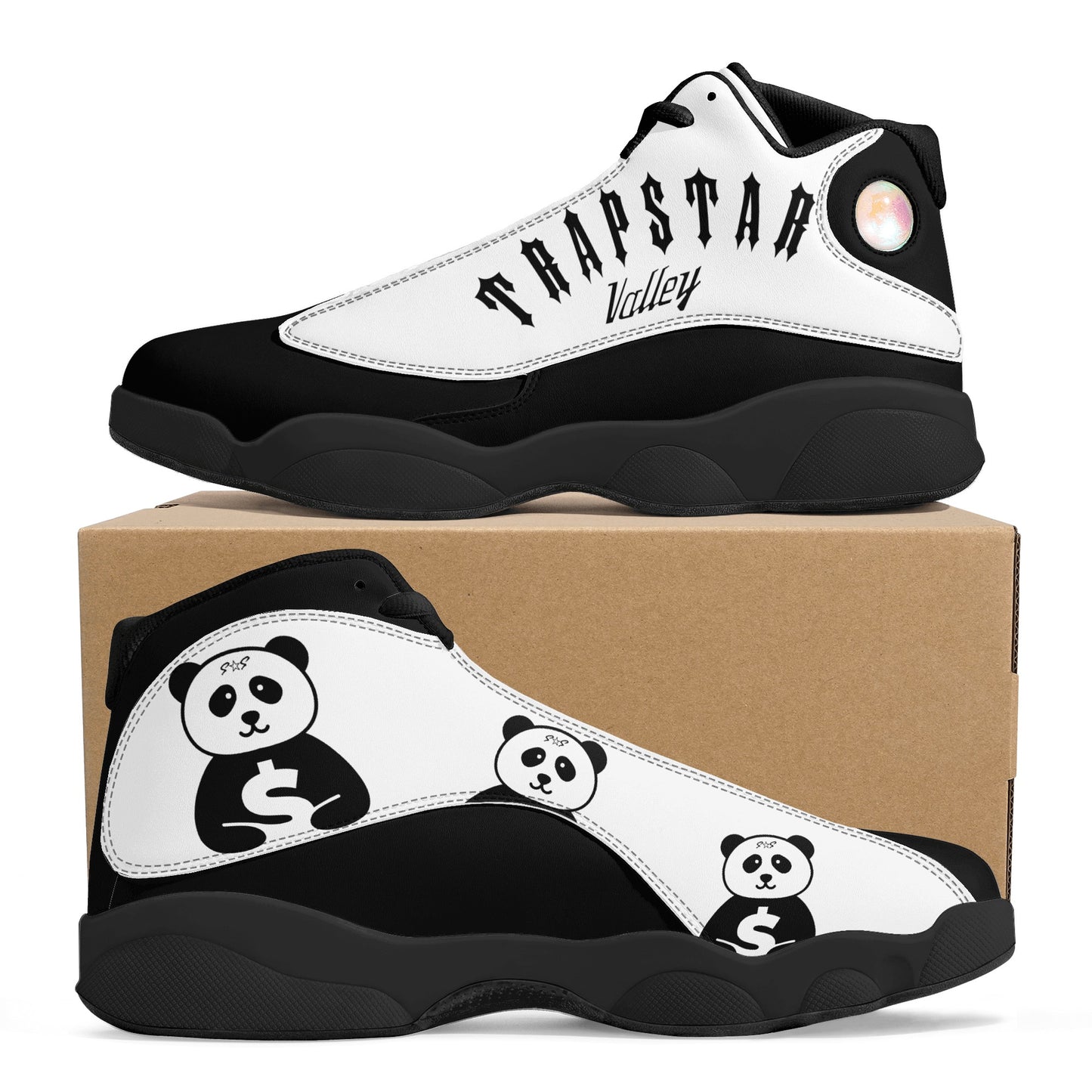 Trap Star Valley Panda 1.0 Black/White Mens Star Kicks