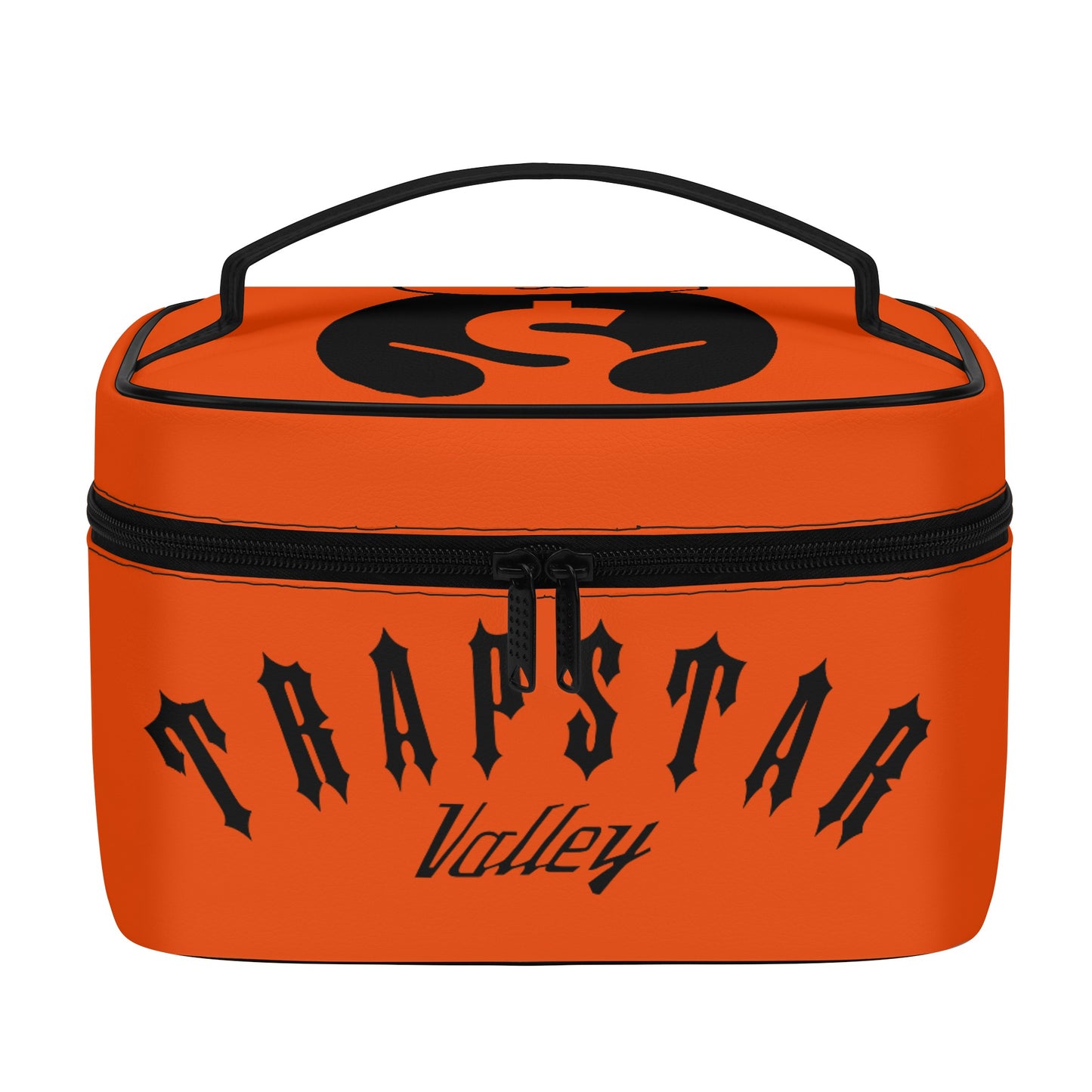 Trap Star Valley Panda 1.0 Dark Orange Leather Cosmetic Bag