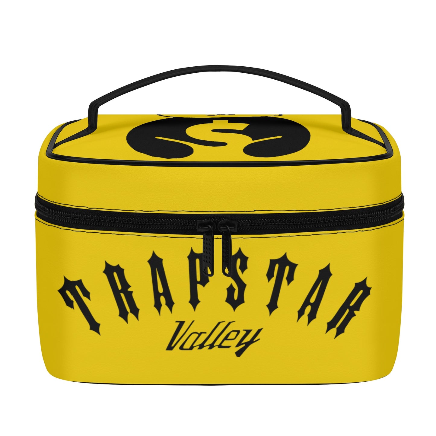 Trap Star Valley Panda 1.0  Gold Leather Cosmetic Bag