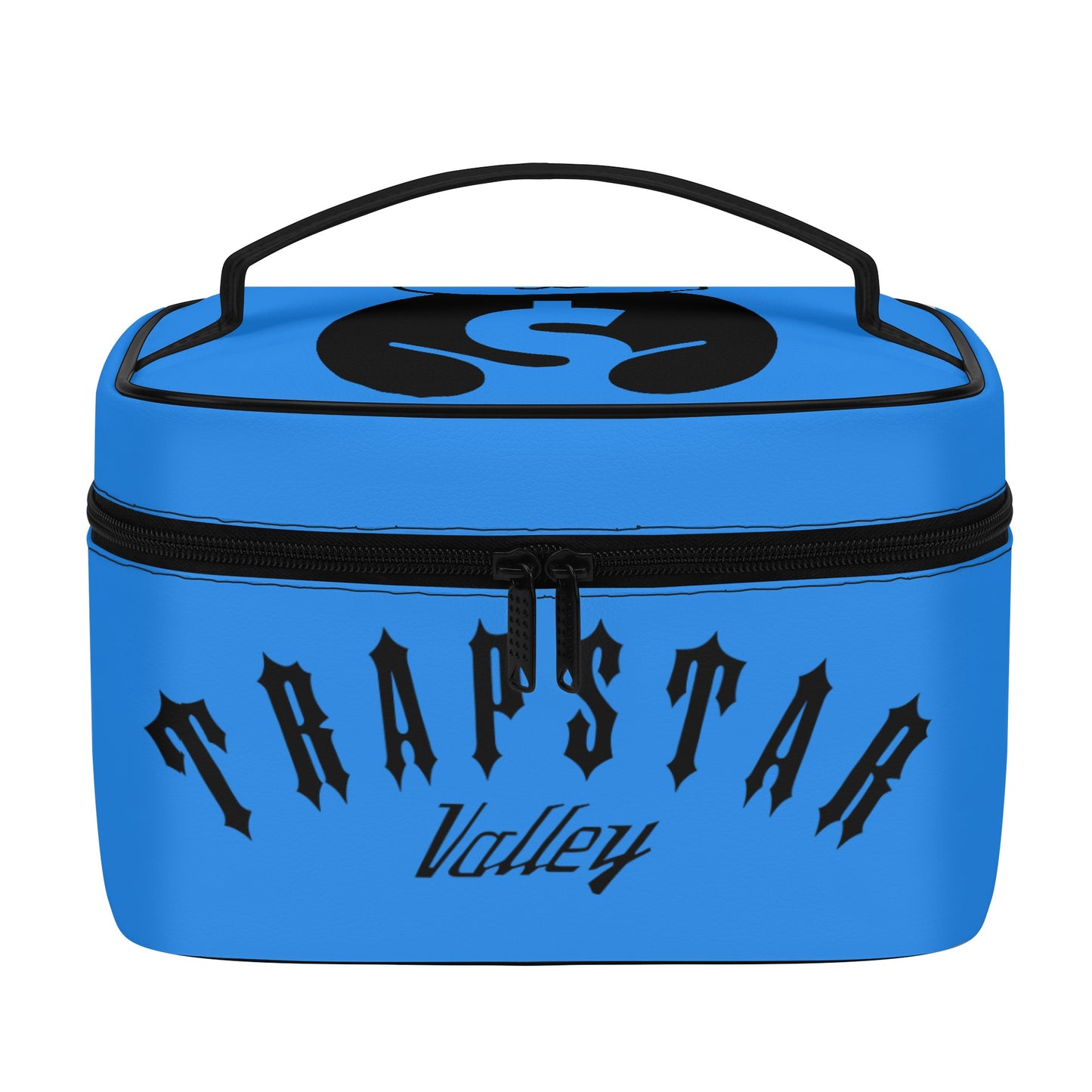 Trap Star Valley Panda 1.0  Blue Leather Cosmetic Bag