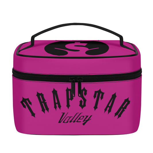 Trap Star Valley Panda 1.0  Purple  Leather Cosmetic Bag