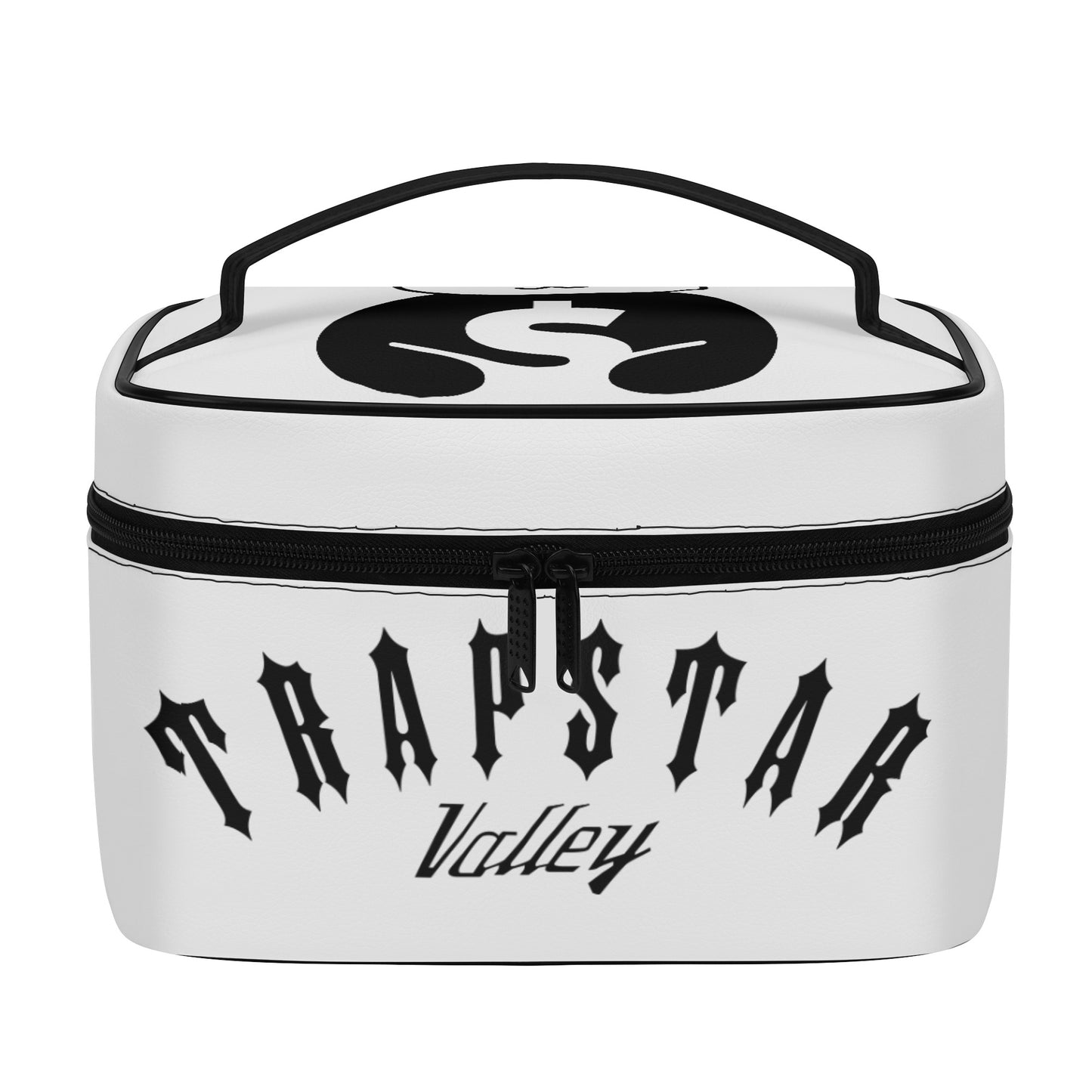 Trap Star Valley Panda 1.0  White Leather Cosmetic Bag