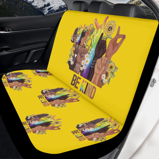 Be Kind (Pride Edition) Gold Back Car Seat Cover