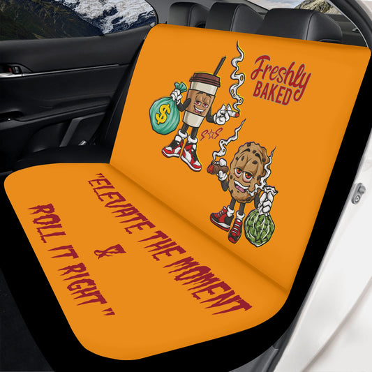 Freshly Baked 420 Edition Orange Back Car Seat Cover