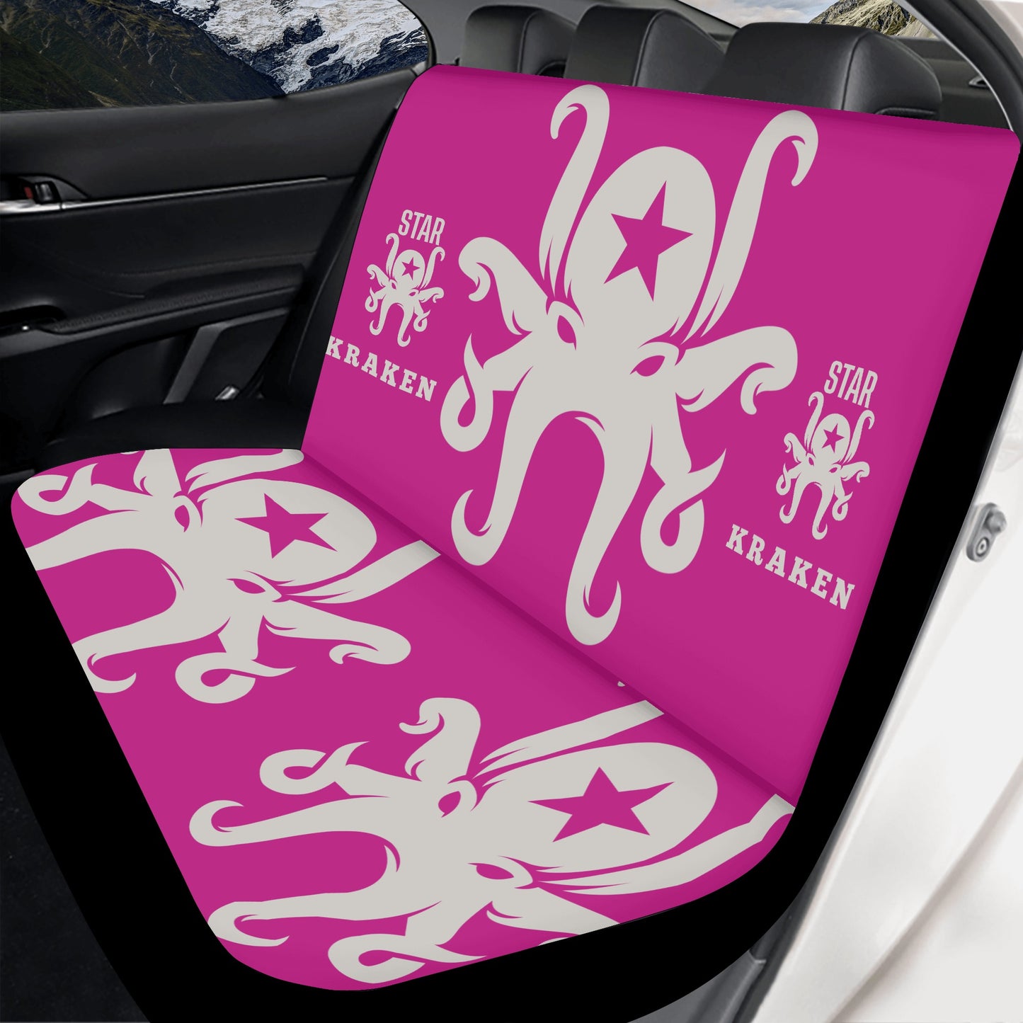 Star Kraken Purple Back Car Seat Cover