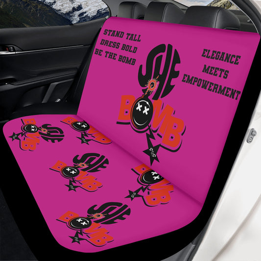 She Bomb Purple Back Car Seat Cover