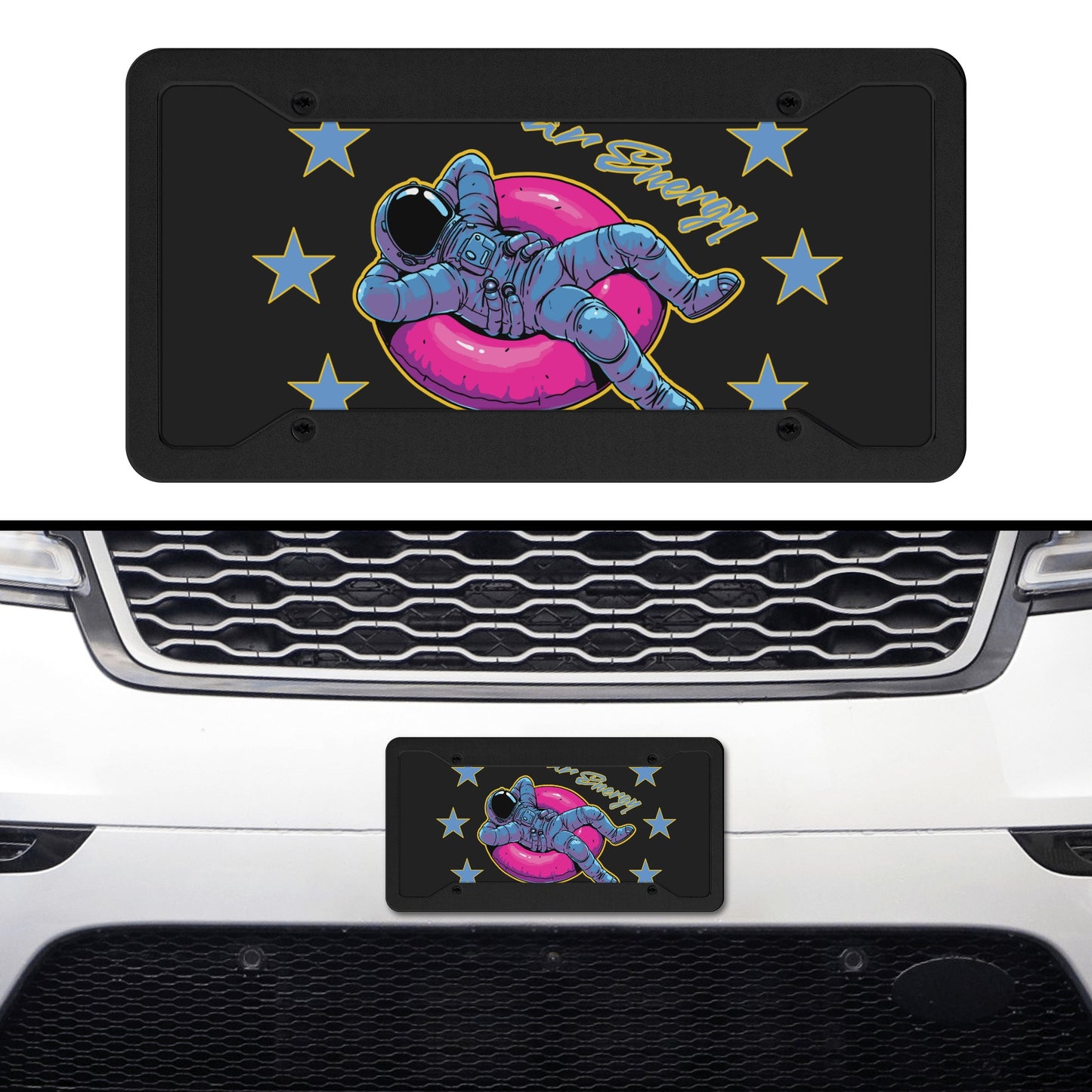 Star Energy 2.0 Black License Plates