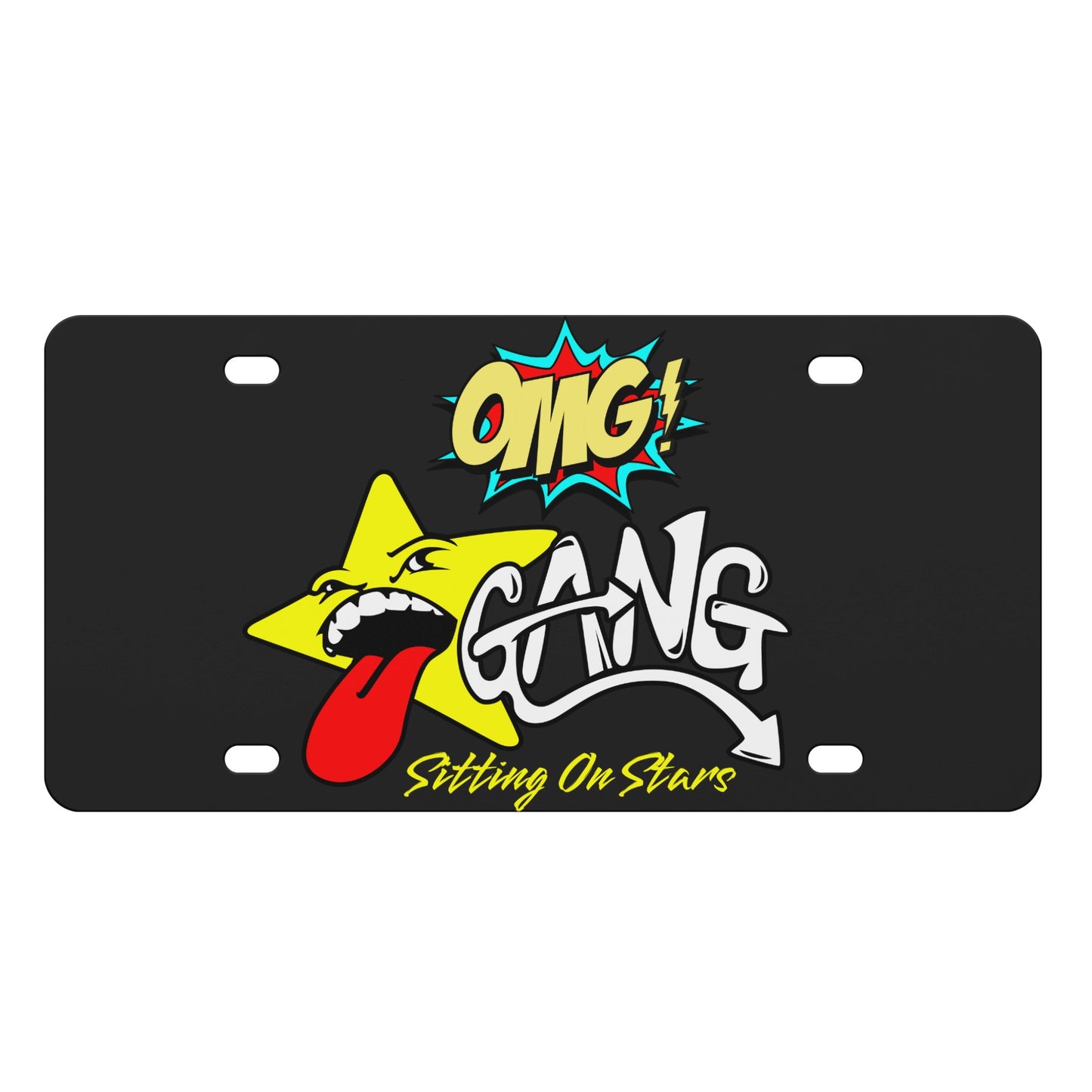 Star Gang Black License Plates