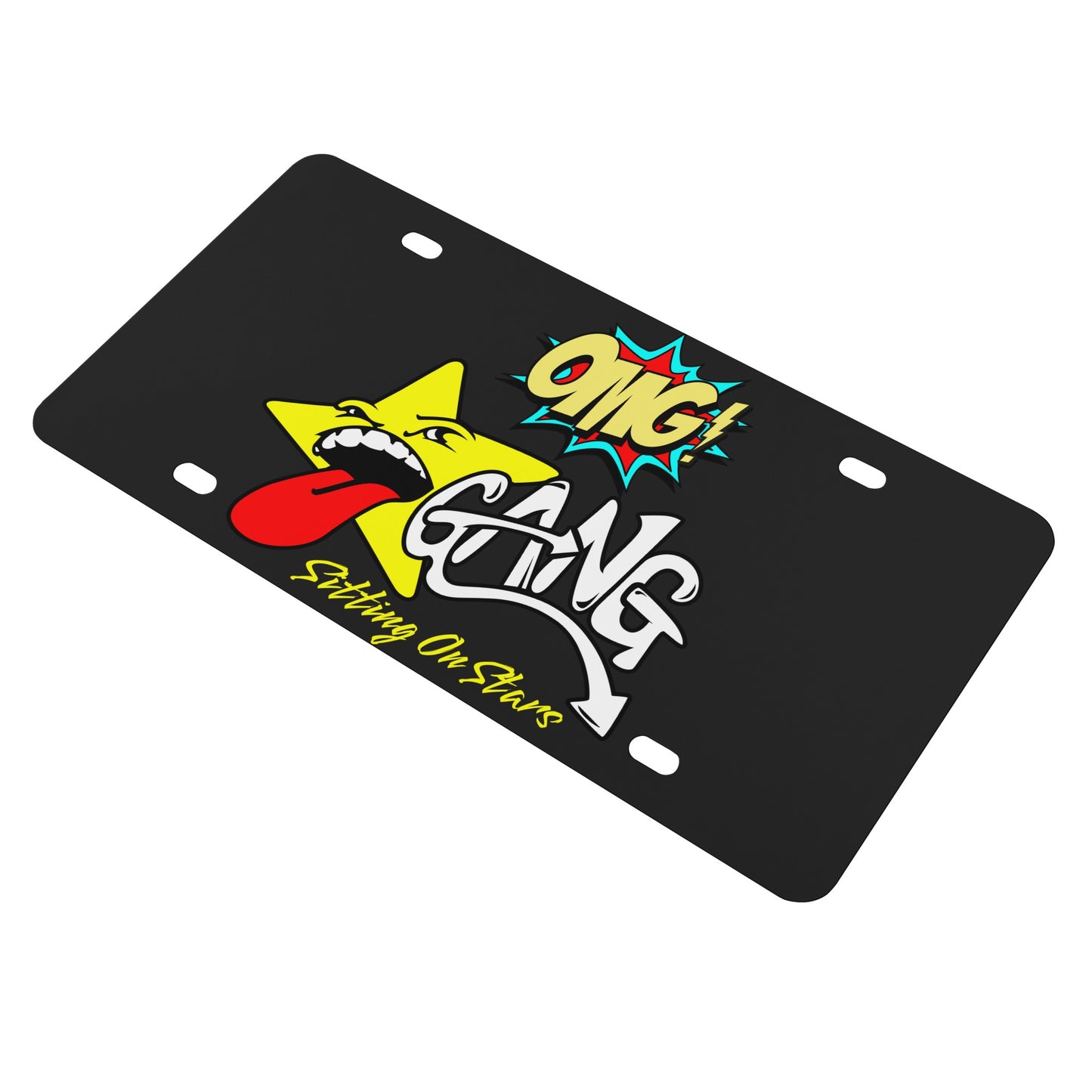 Star Gang Black License Plates