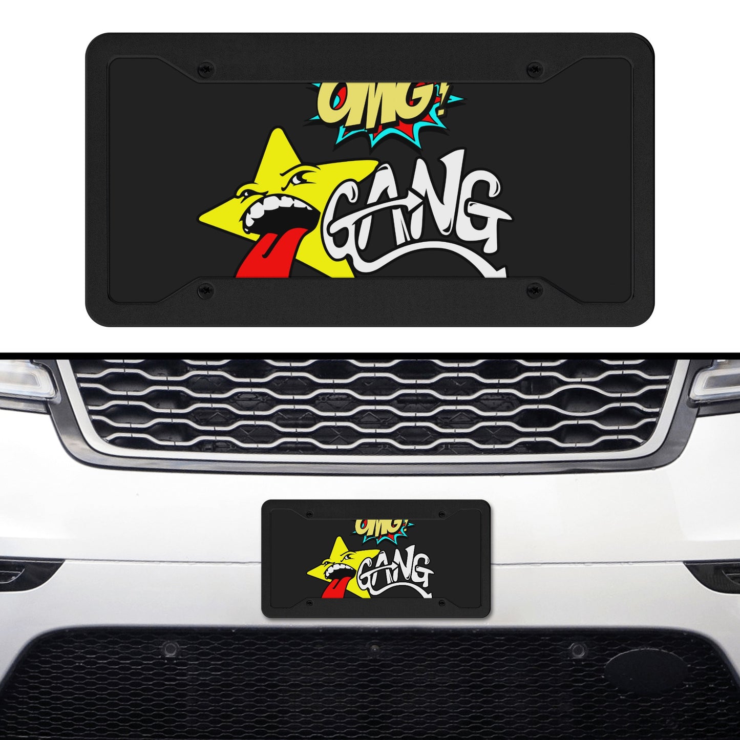 Star Gang Black License Plates