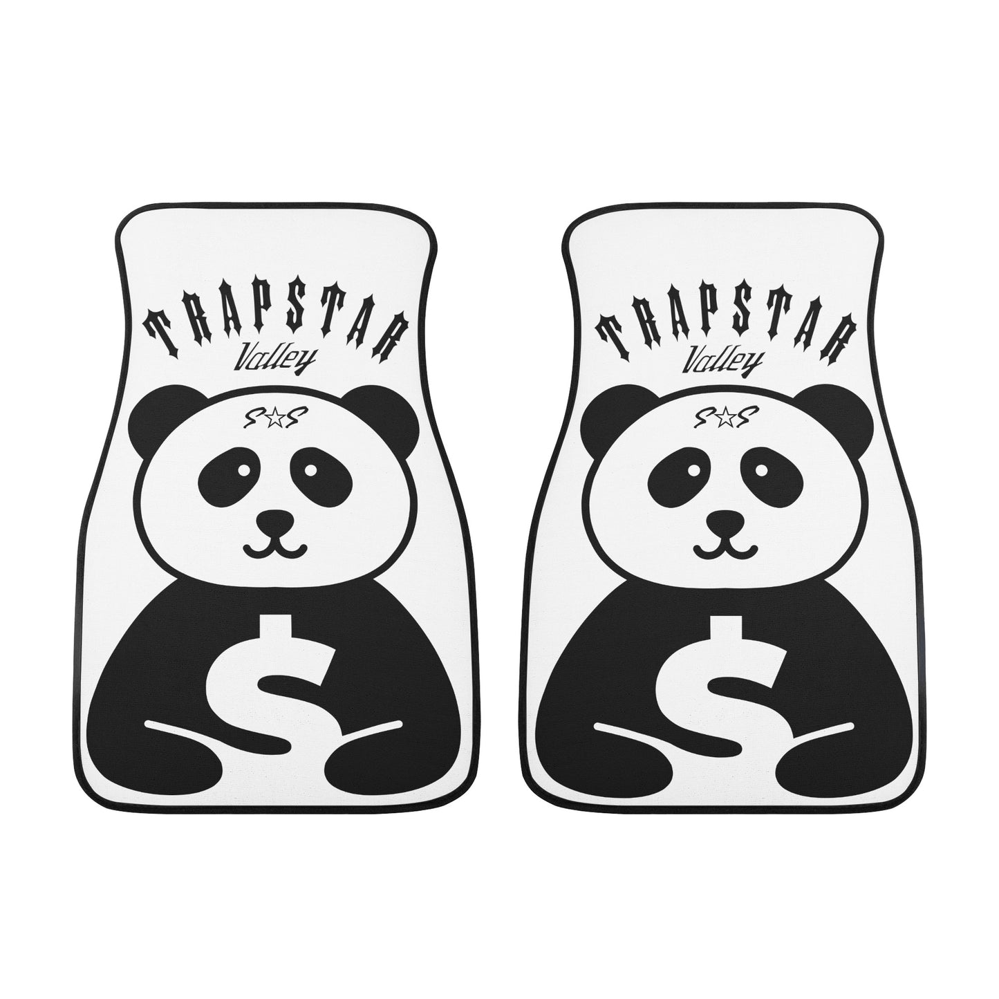 Trap Star Valley Panda 1.0 White Back and Front Car Floor Mats