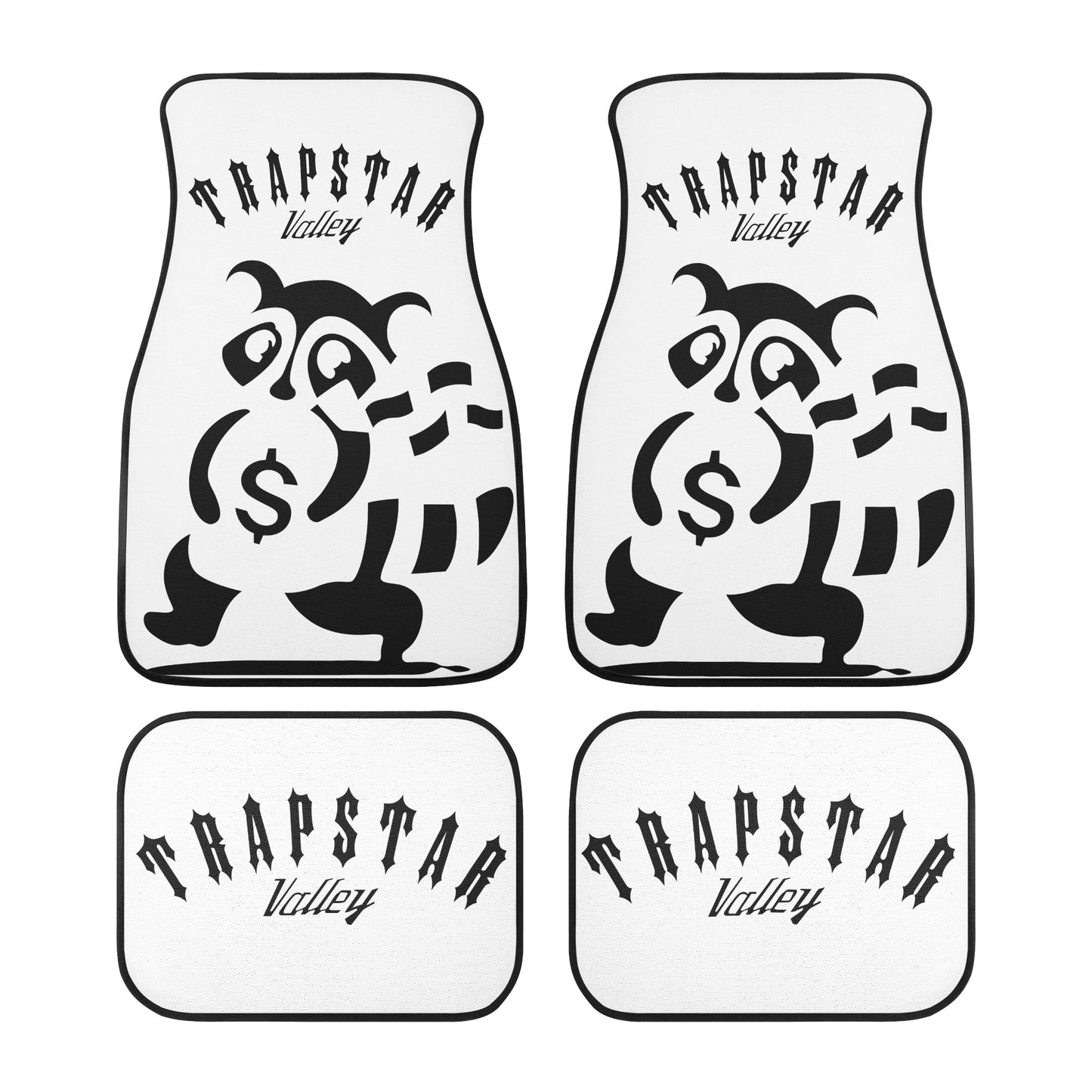 Trap Star Valley Panda 1.0 WHite Back and Front Car Floor Mats