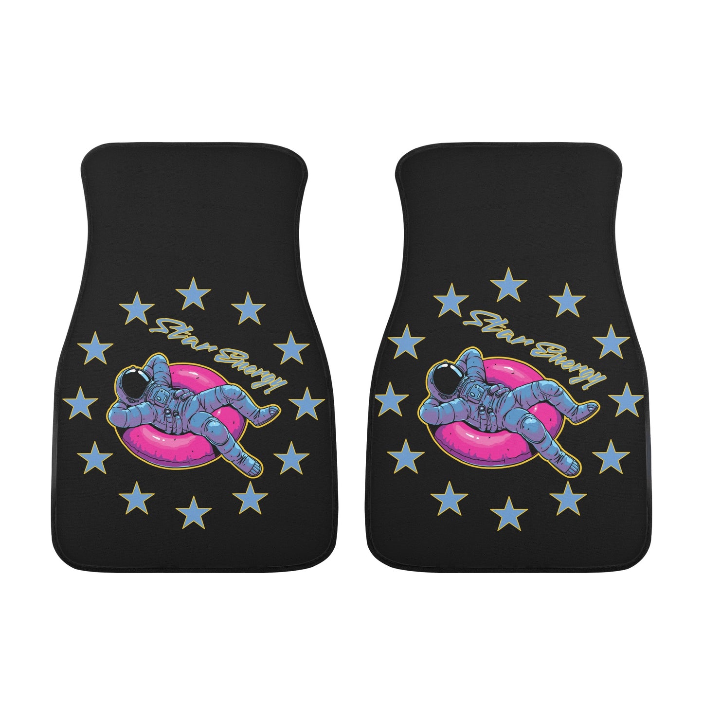 Star Energy 2.0 Black Back and Front Car Floor Mats