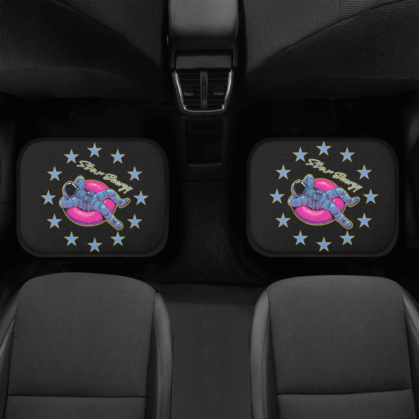 Star Energy 2.0 Black Back and Front Car Floor Mats