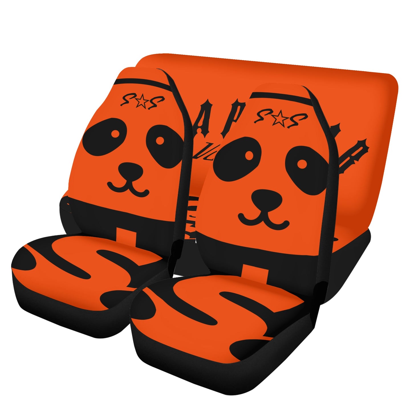 Trap Star Valley Panda 1.0 Dark Orange Car Seat Cover Set