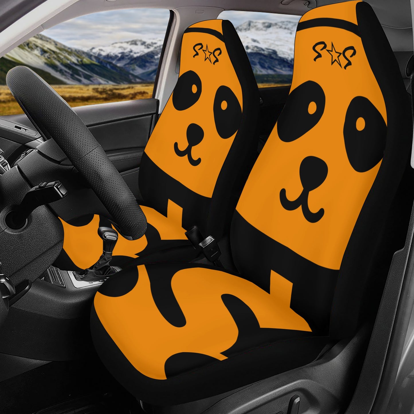 Trap Star Valley Panda 1.0 Orange Car Seat Cover Set