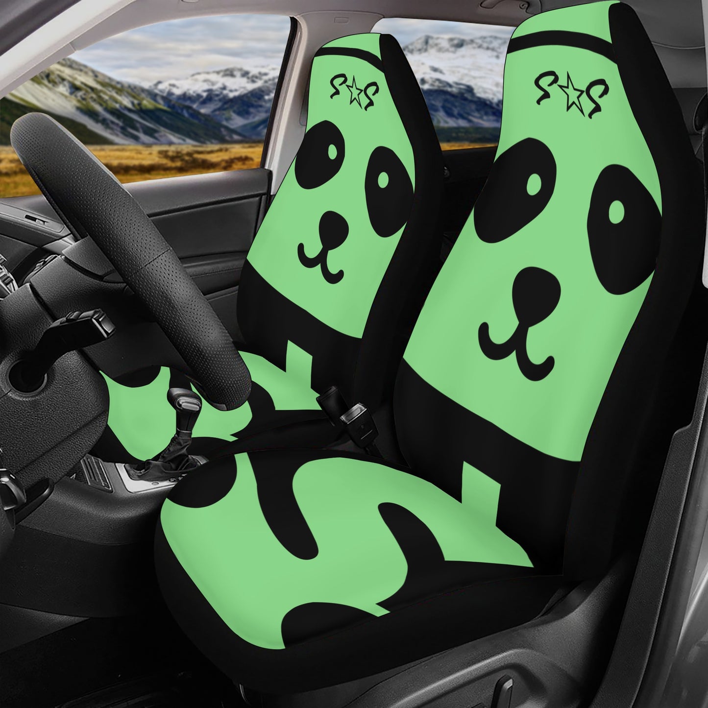 Trap Star Valley Panda 1.0 Mint Green Car Seat Cover Set