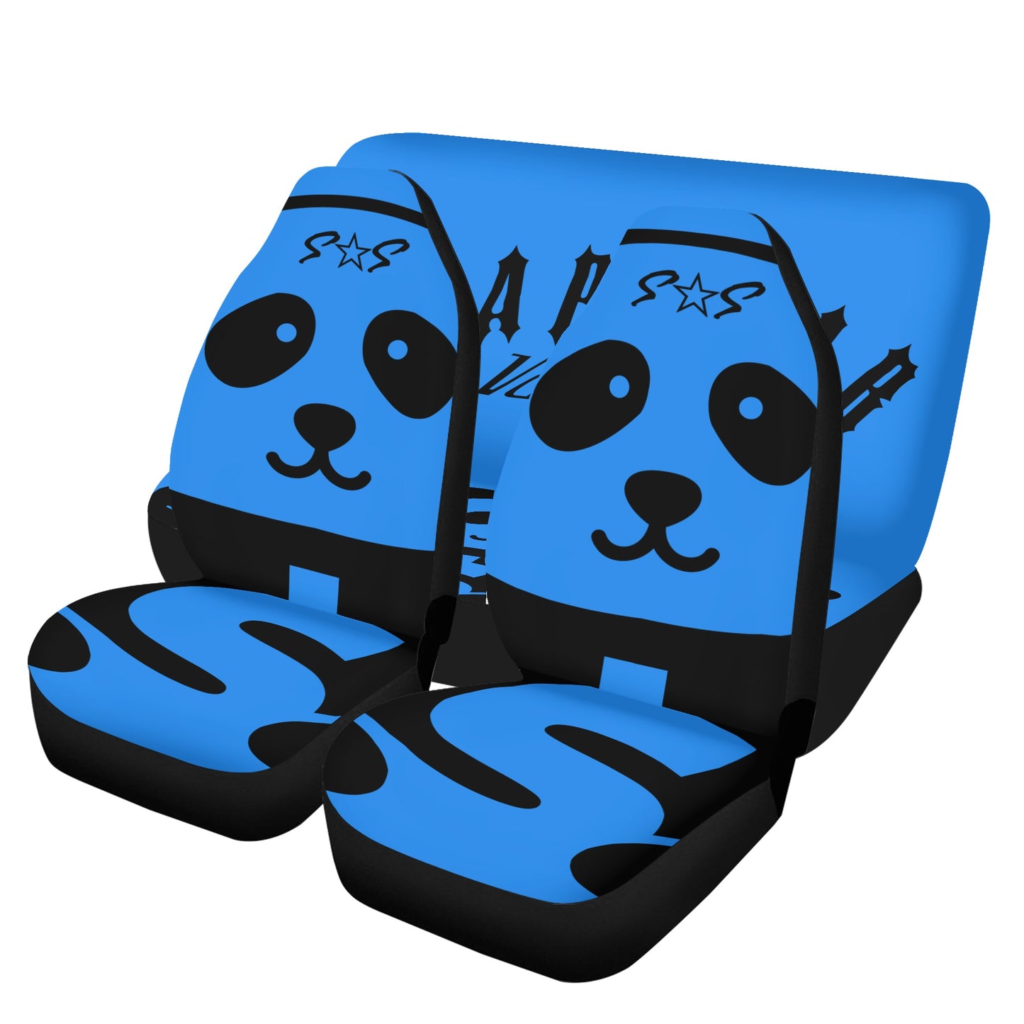 Trap Star Valley Panda 1.0 Blue Car Seat Cover Set