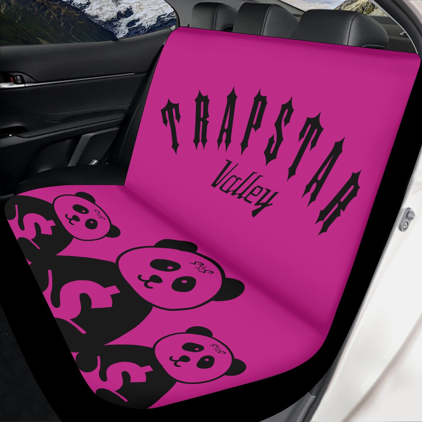 Trap Star Valley Panda 1.0 Purple Black Car Seat Cover Set