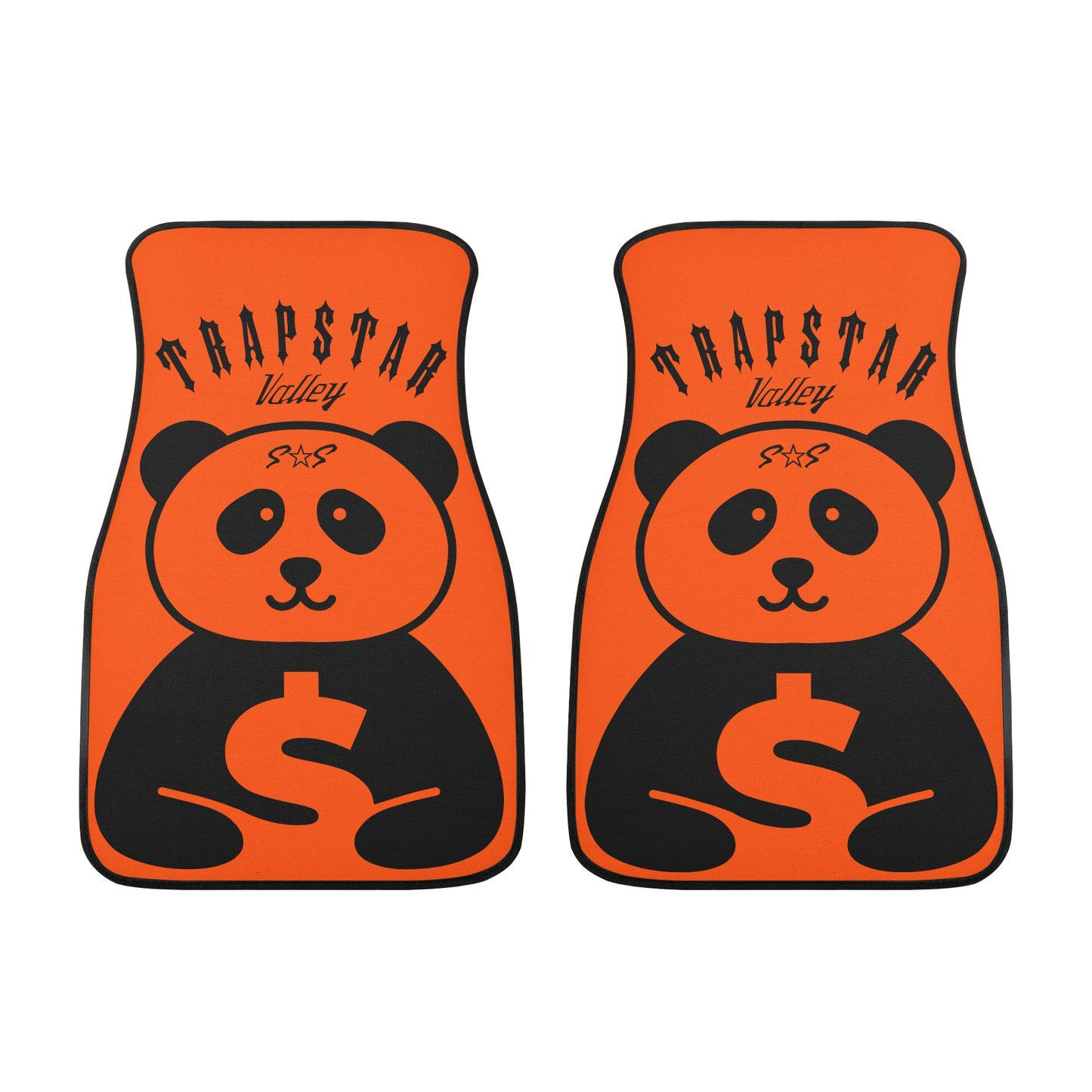 Trap Star Valley Panda 1.0 Dark Orange Back and Front Car Floor Mats