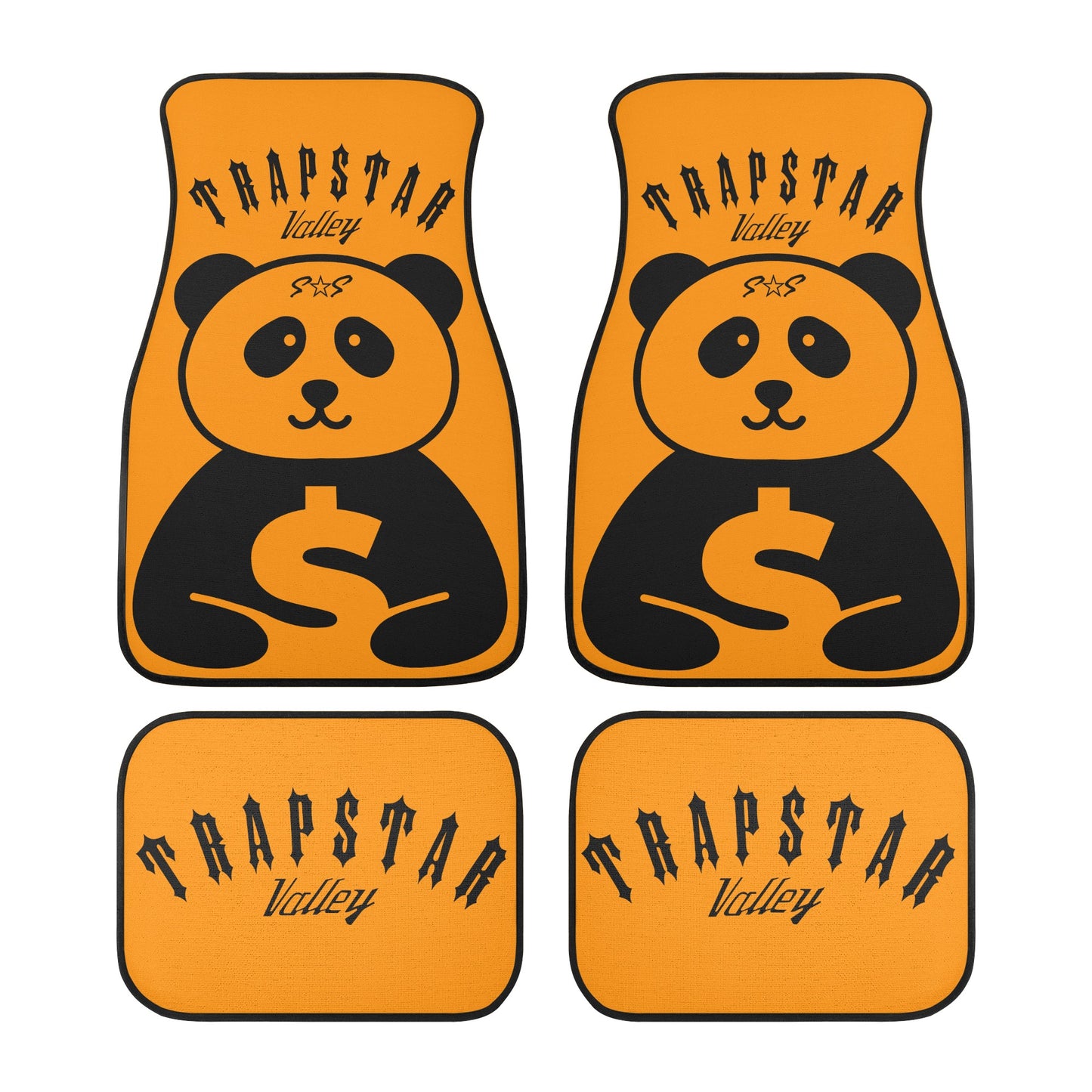 Trap Star Valley Panda 1.0 Orange Back and Front Car Floor Mats