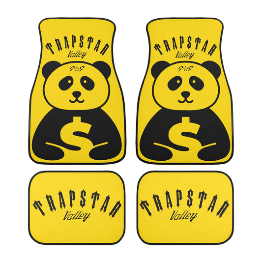 Trap Star Valley Panda 1.0  Gold Back and Front Car Floor Mats