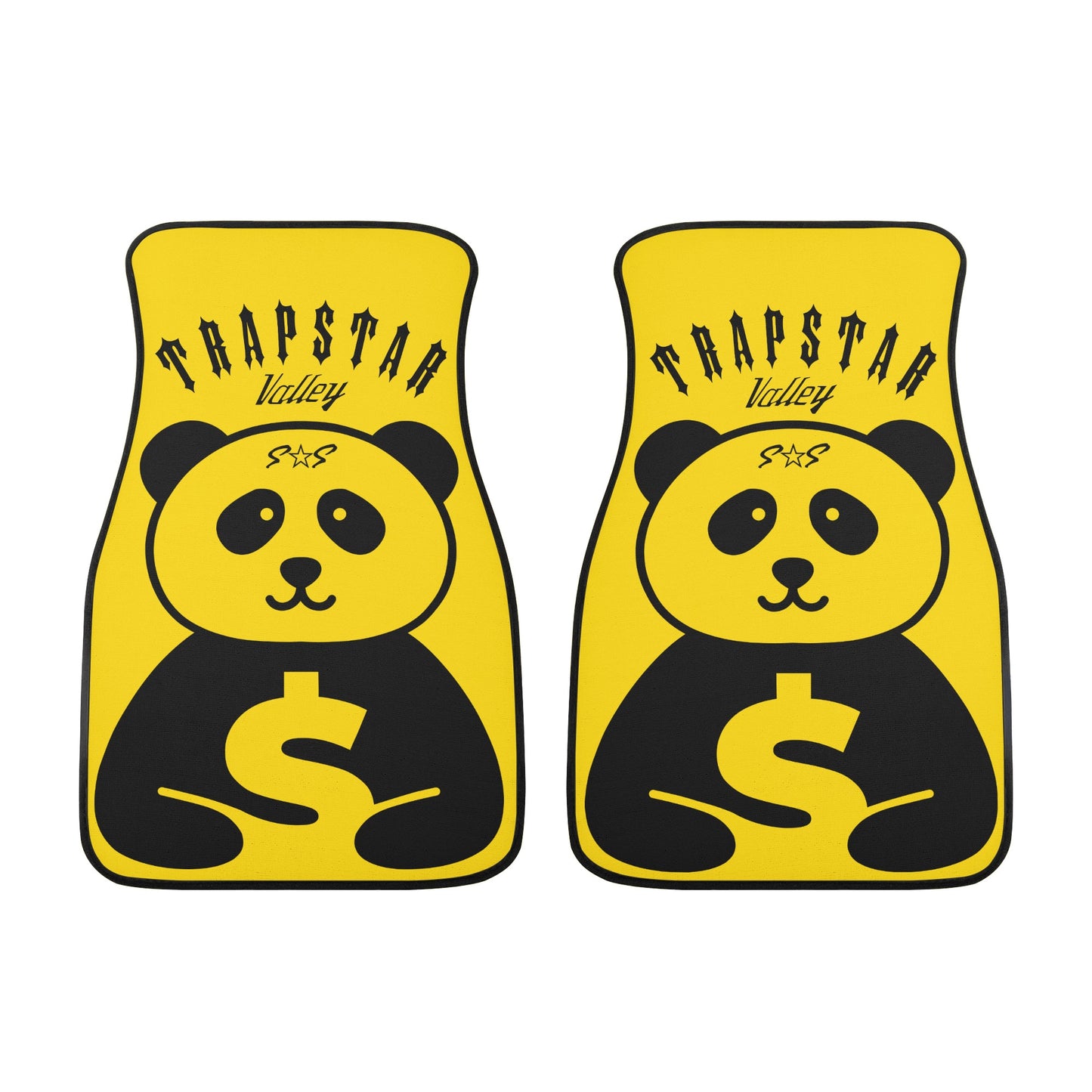 Trap Star Valley Panda 1.0  Gold Back and Front Car Floor Mats